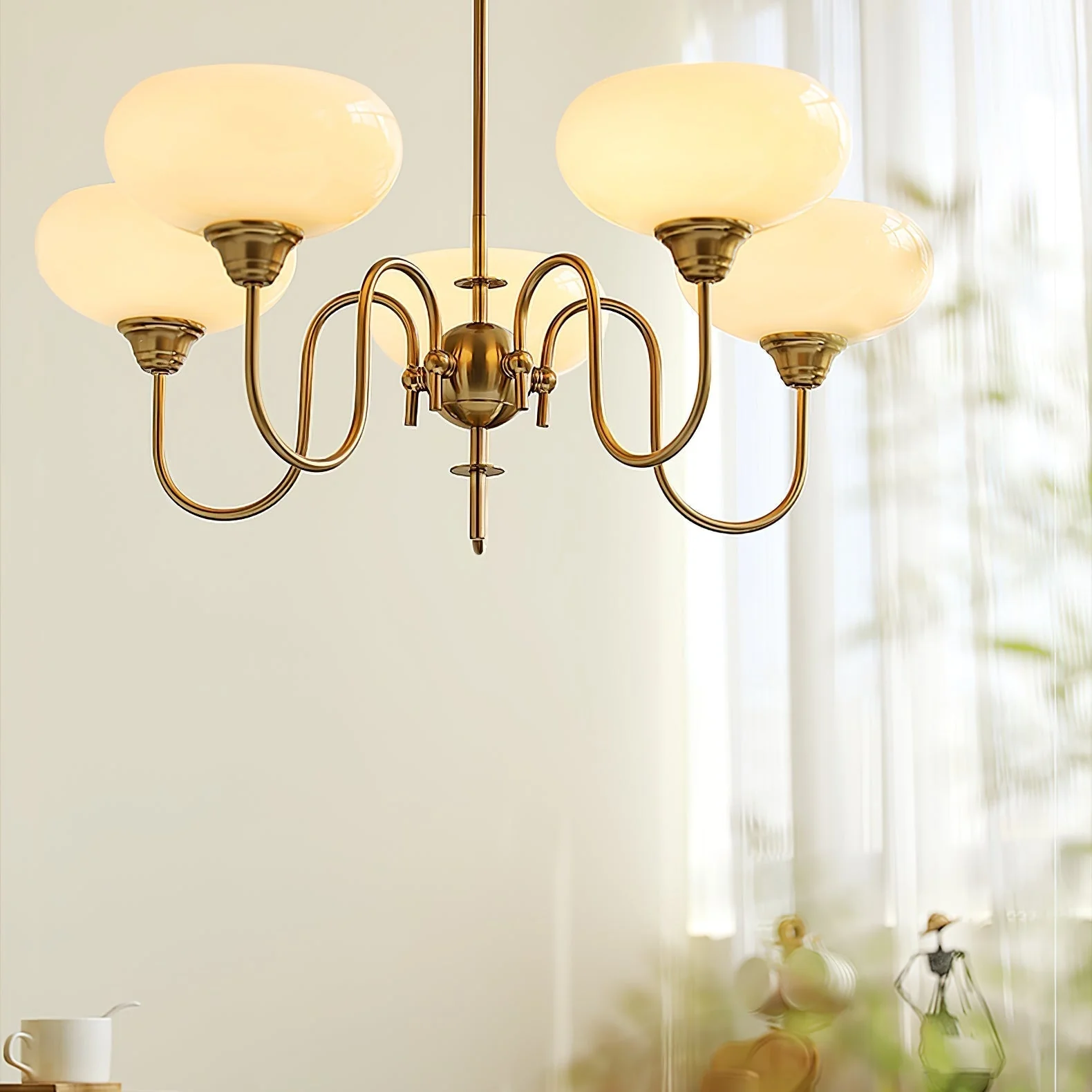 Creamy Persimmon Chandelier - Image 37