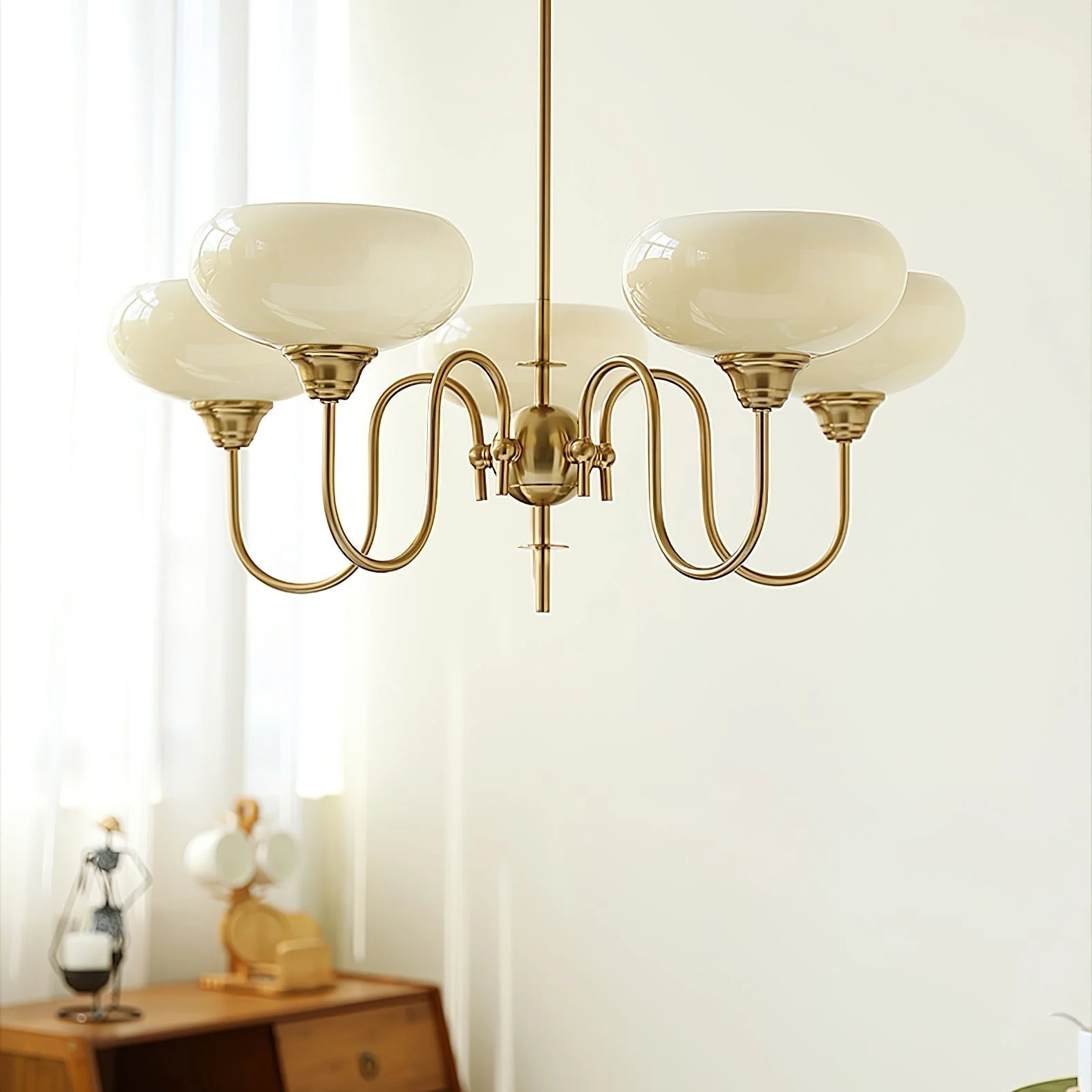 Creamy Persimmon Chandelier - Image 38