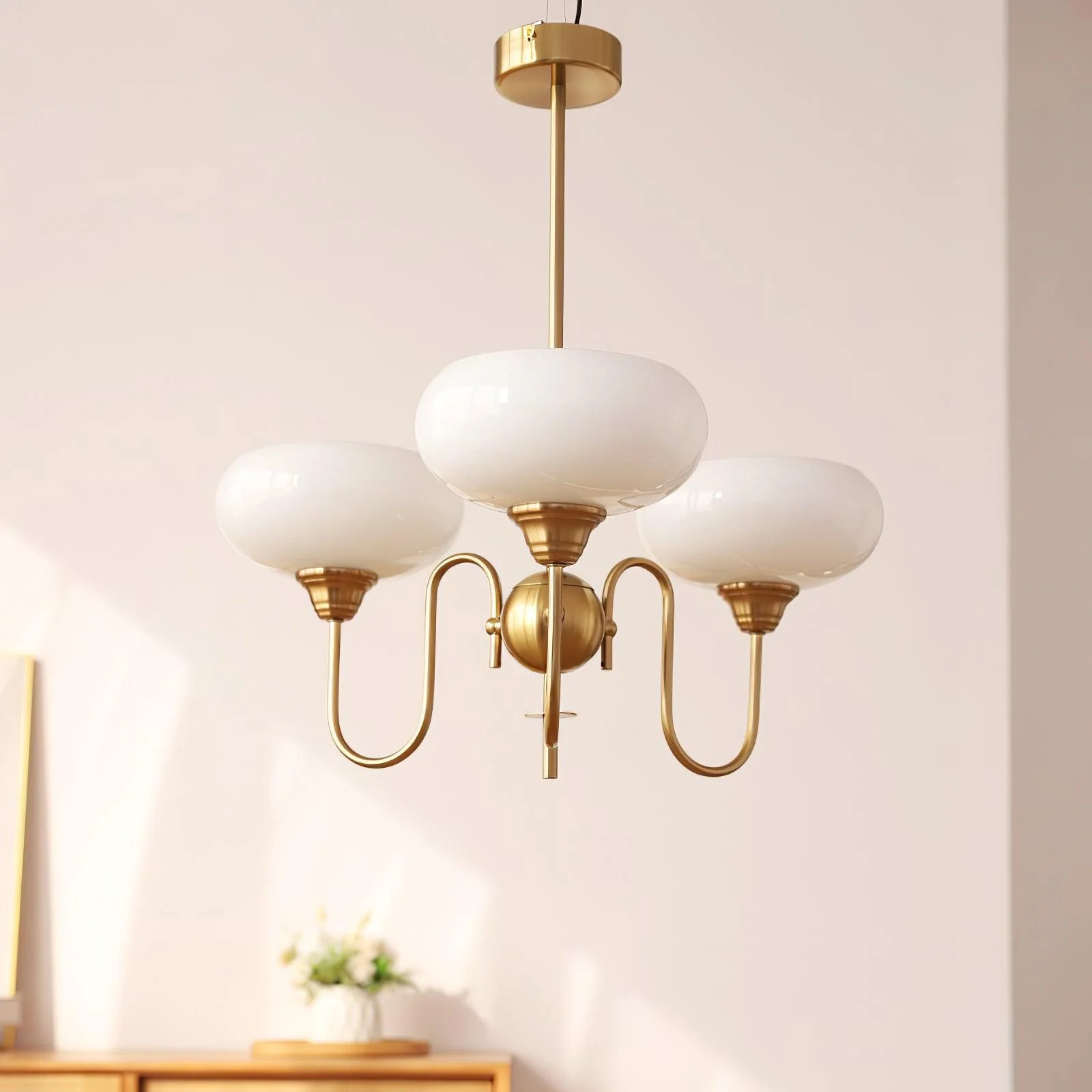 Creamy Persimmon Chandelier - Image 45