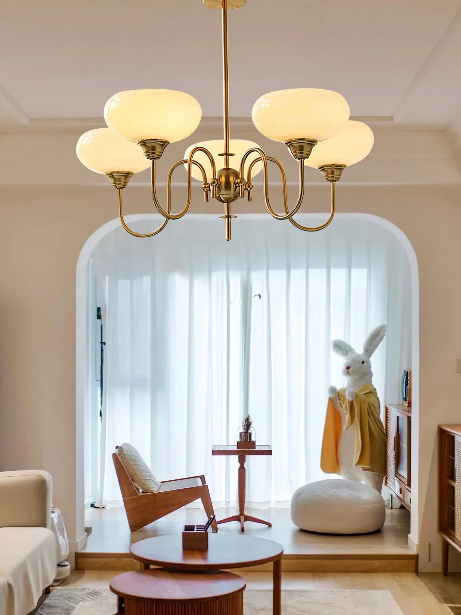 Creamy Persimmon Chandelier - Image 68