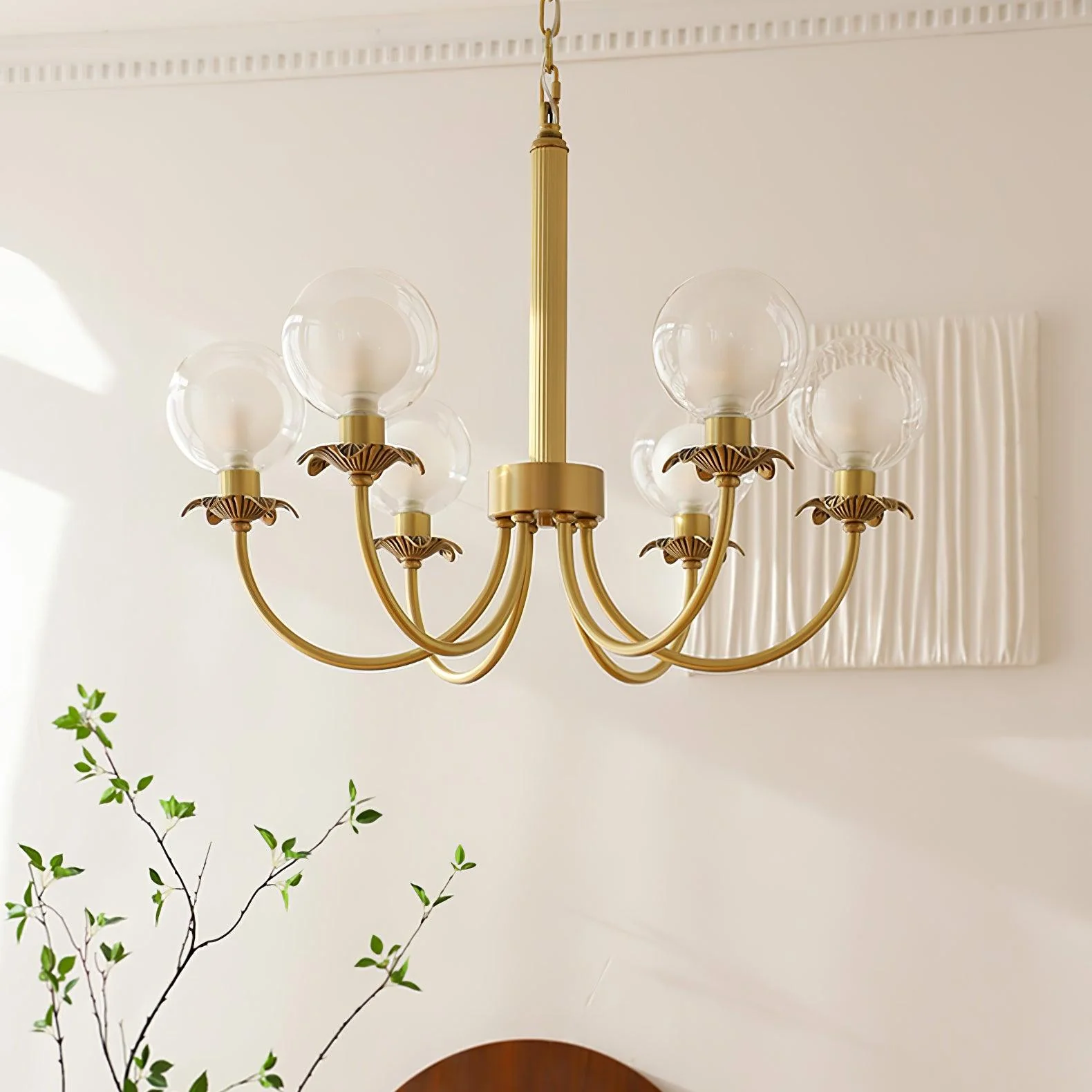 Crown Classic Glass Chandelier - Image 10