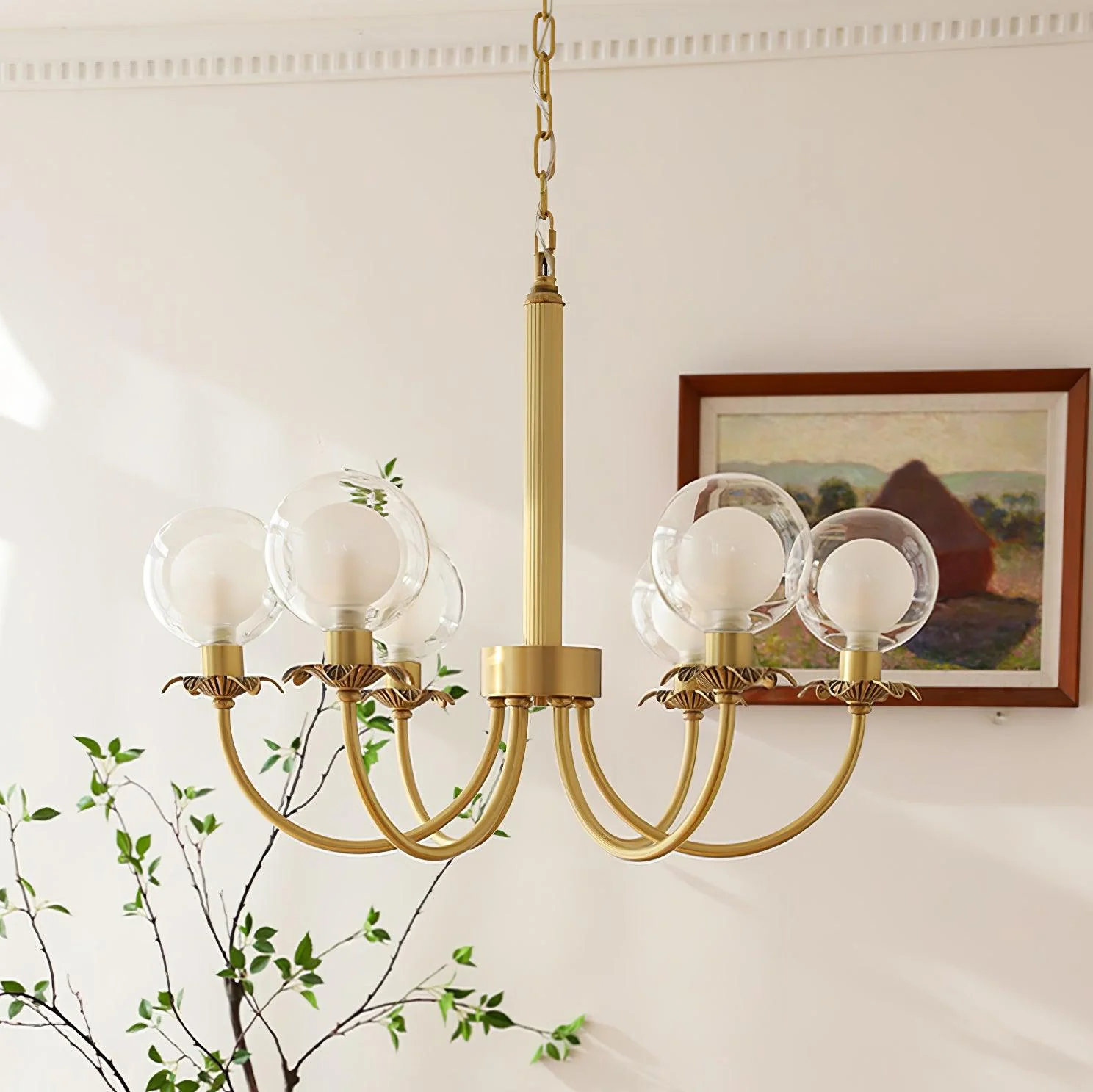 Crown Classic Glass Chandelier - Image 13