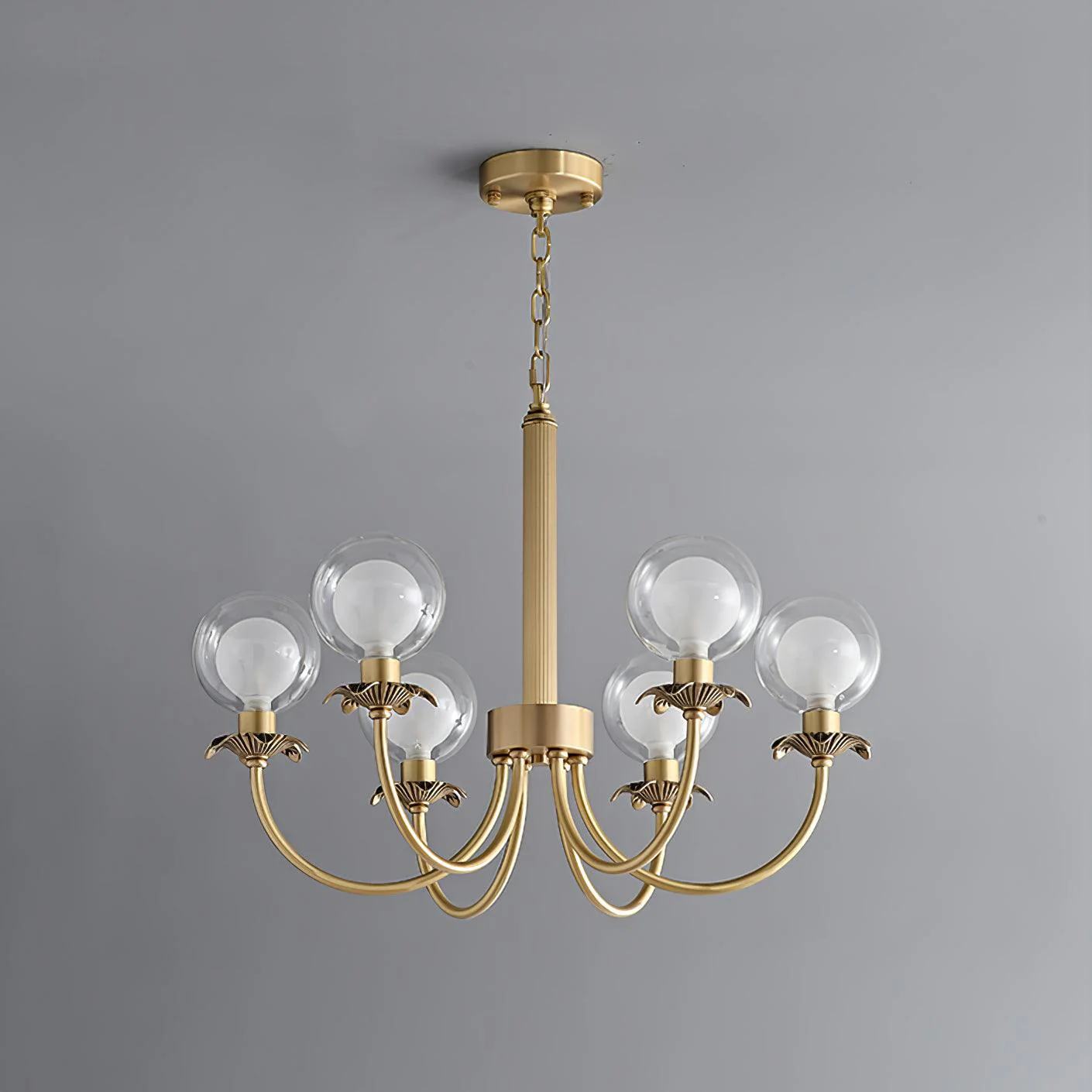Crown Classic Glass Chandelier - Image 2