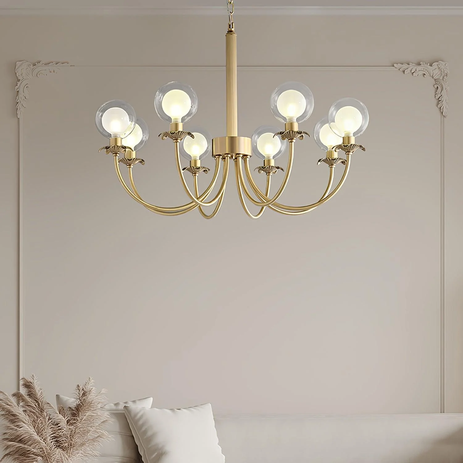 Crown Classic Glass Chandelier - Image 27