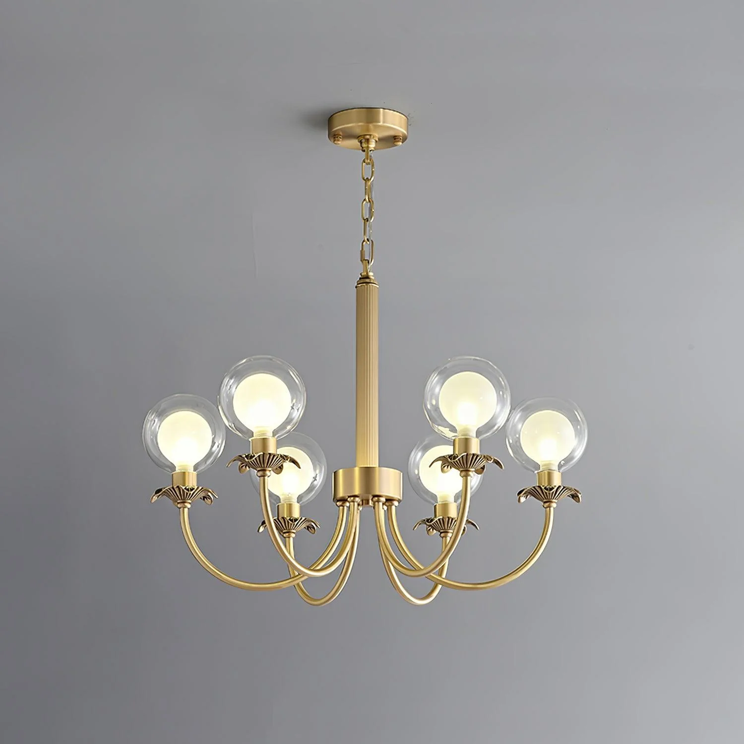 Crown Classic Glass Chandelier - Image 3