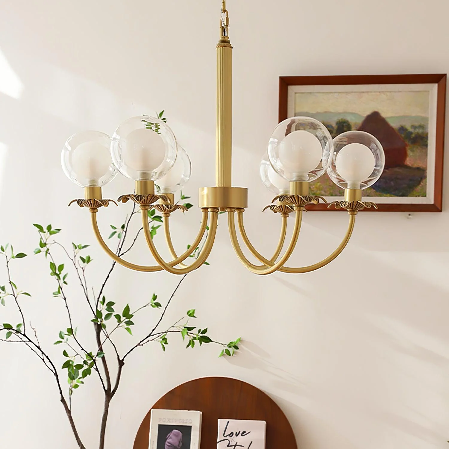 Crown Classic Glass Chandelier - Image 8