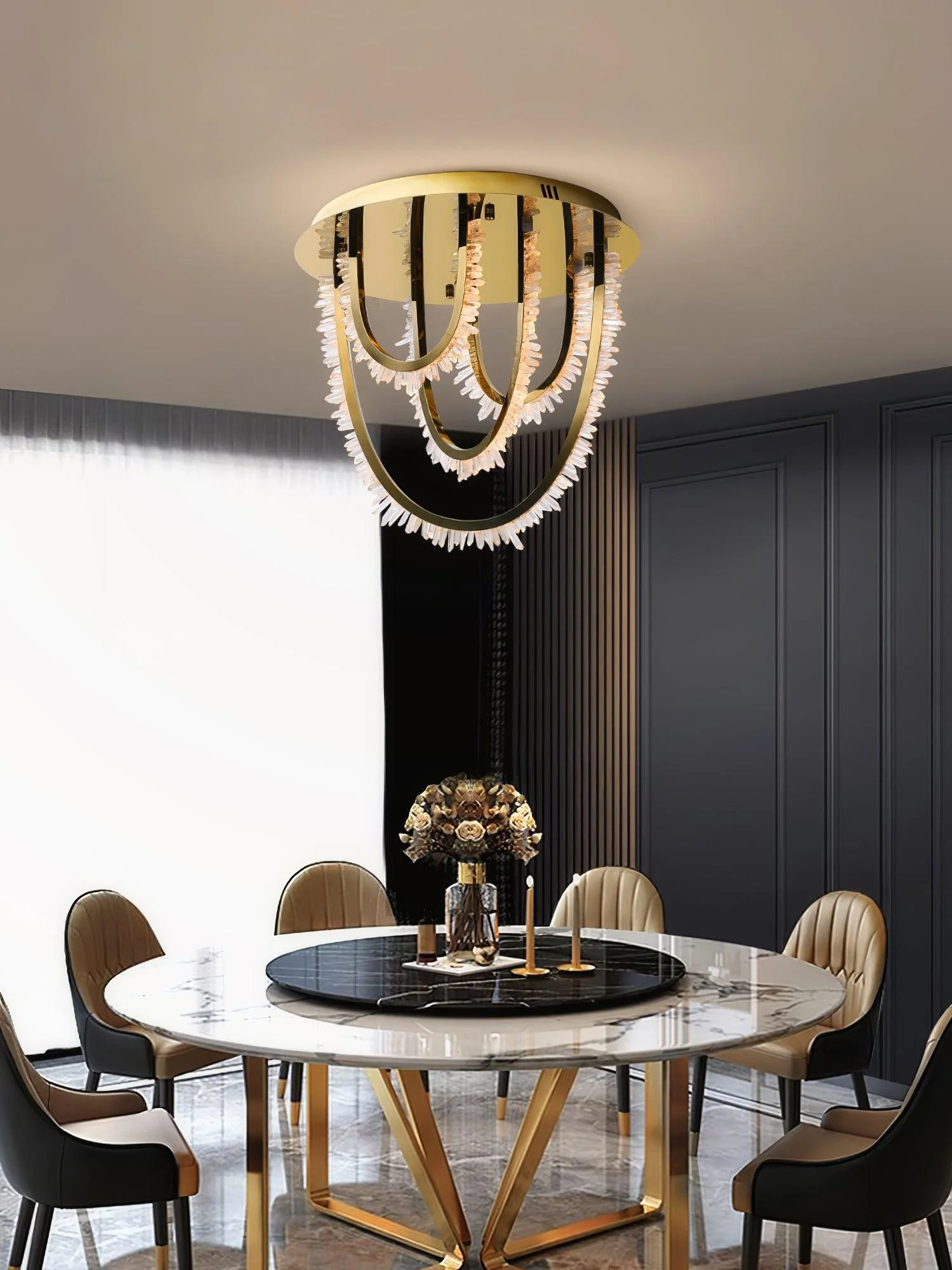 Crystal Individual Creativity Corde Crystal Ceiling Light - Image 12