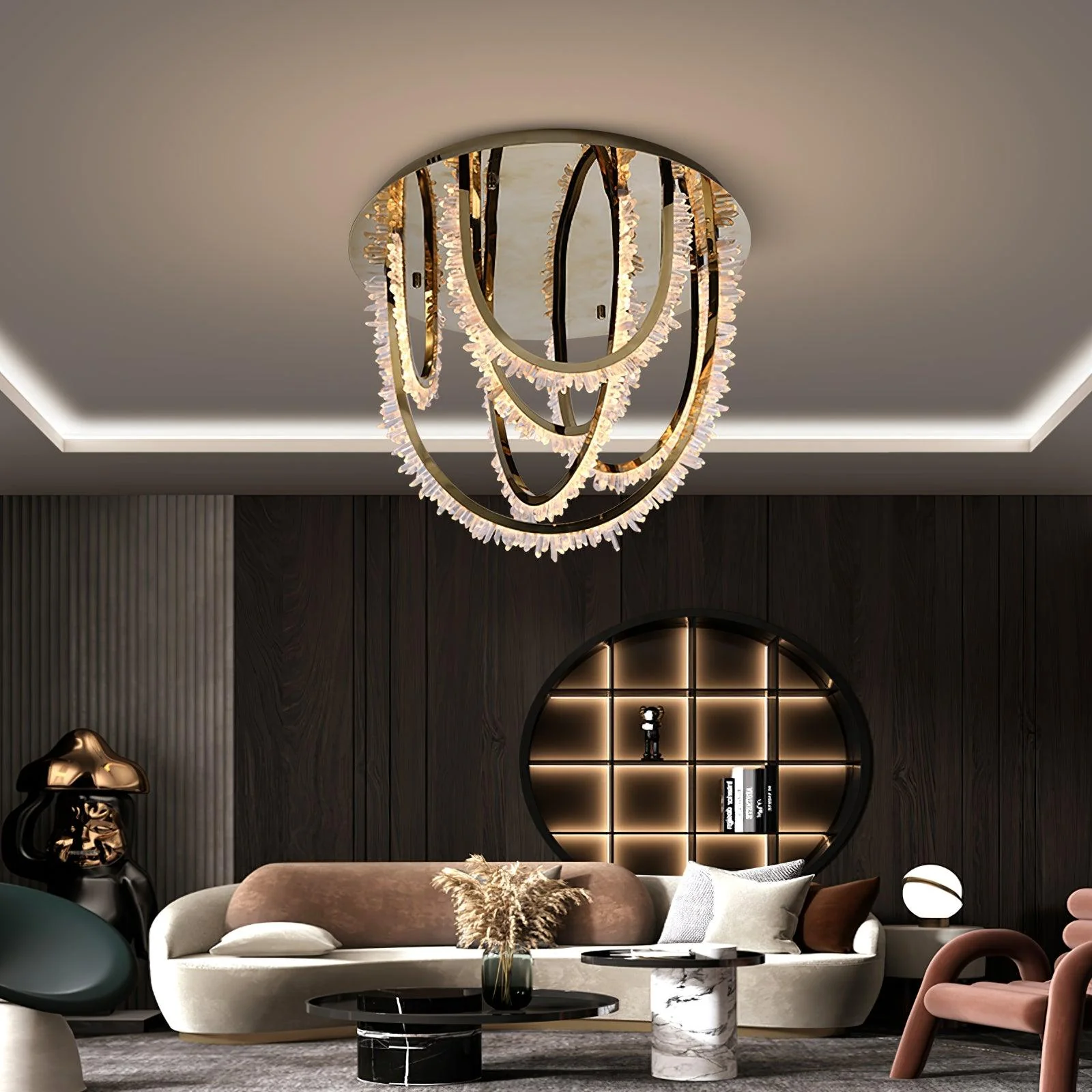 Crystal Individual Creativity Corde Crystal Ceiling Light - Image 14