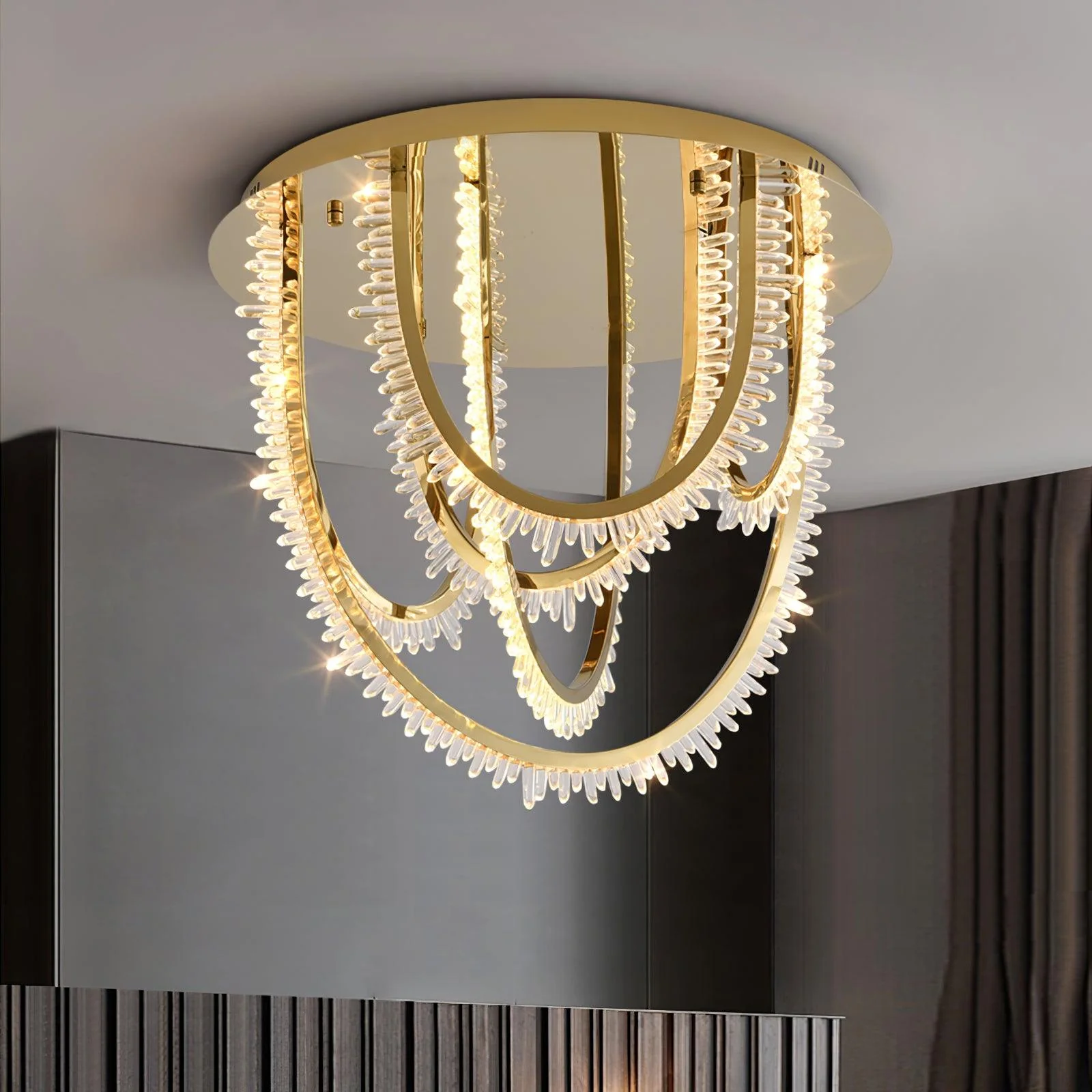 Crystal Individual Creativity Corde Crystal Ceiling Light - Image 16