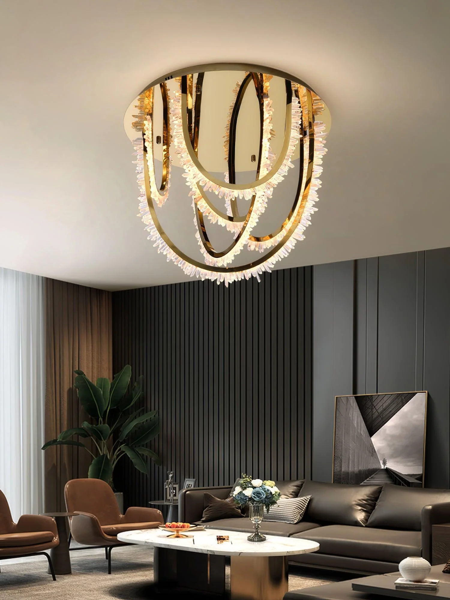 Crystal Individual Creativity Corde Crystal Ceiling Light - Image 23