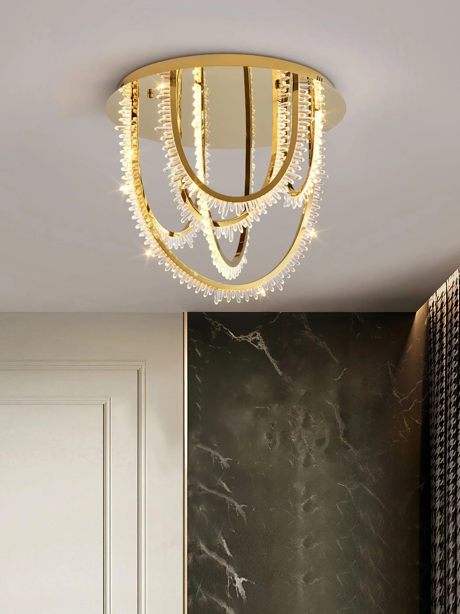 Crystal Individual Creativity Corde Crystal Ceiling Light - Image 3