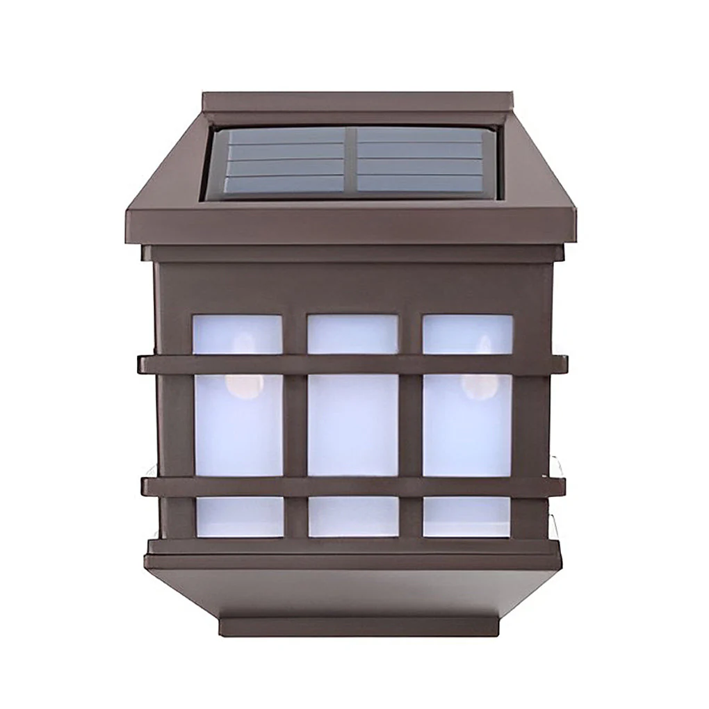Cub Solar LED Light-controlled Modern ABS Outdoor Wall Lamp - Image 3