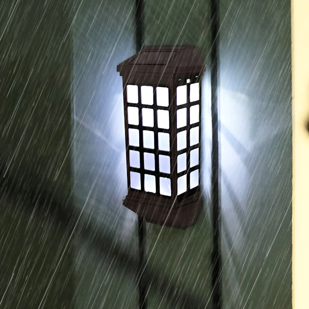Cub Solar LED Light-controlled Modern ABS Outdoor Wall Lamp - Image 4