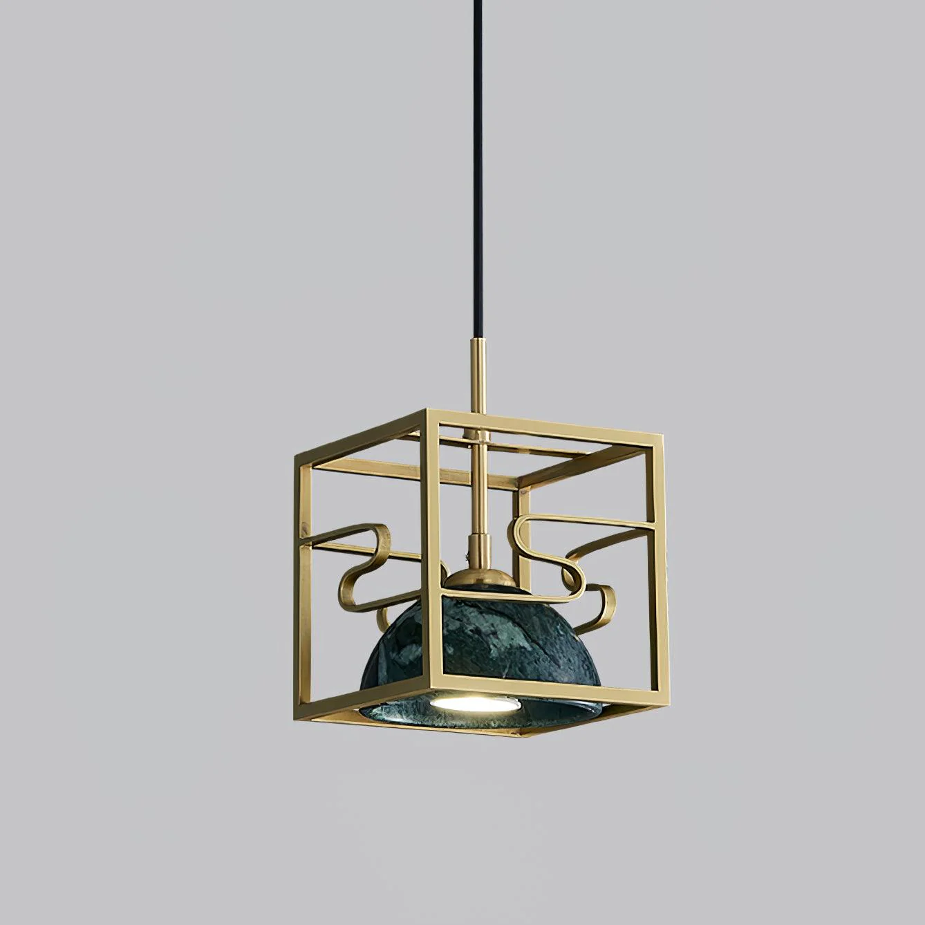 Cubo Modern Brass Pendant Lamp - Image 19