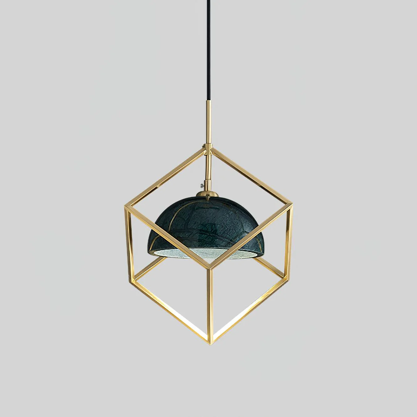 Cubo Modern Brass Pendant Lamp - Image 20