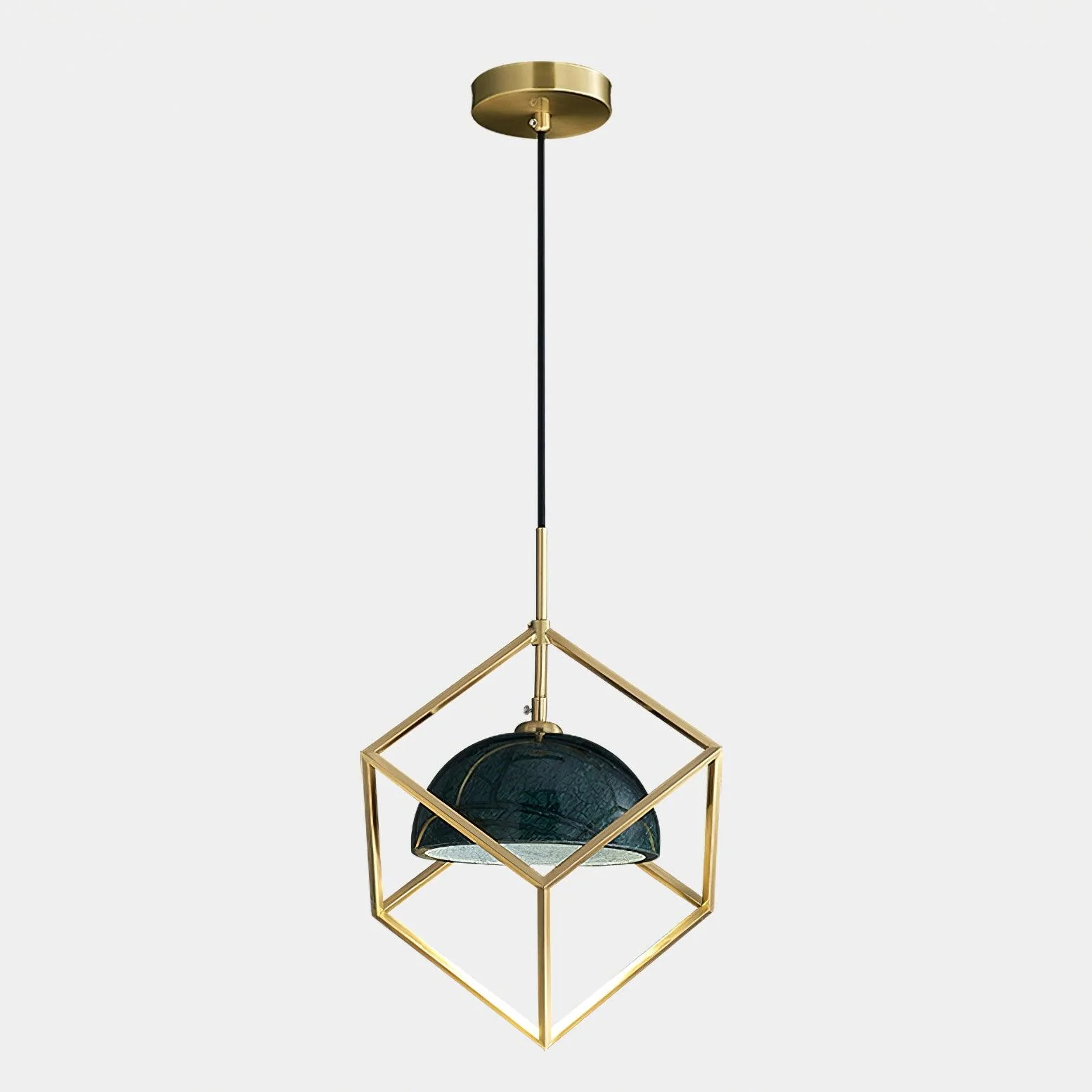 Cubo Modern Brass Pendant Lamp - Image 5