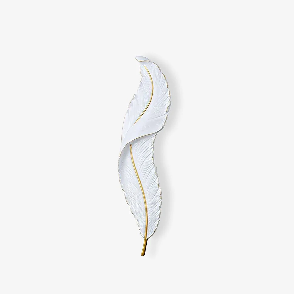 Cumare Individual Creativity Feather Resin Wall Lamp - Image 37