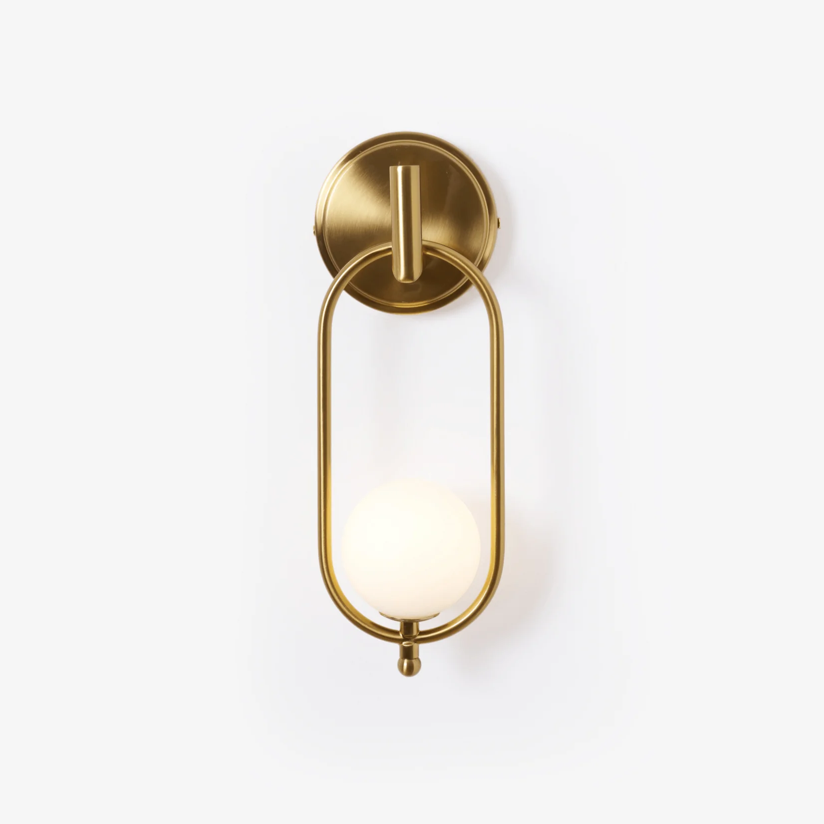 Cumirisra Modern Minimalist Brass Glass Wall Light