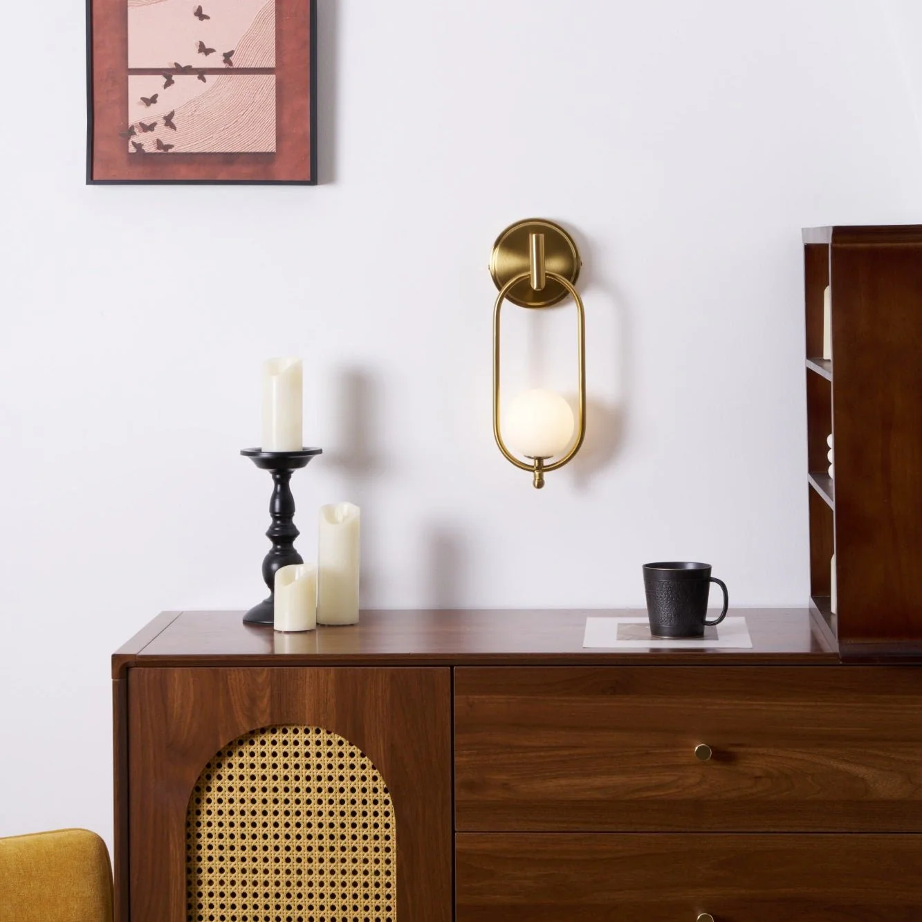 Cumirisra Modern Minimalist Brass Glass Wall Light - Image 10