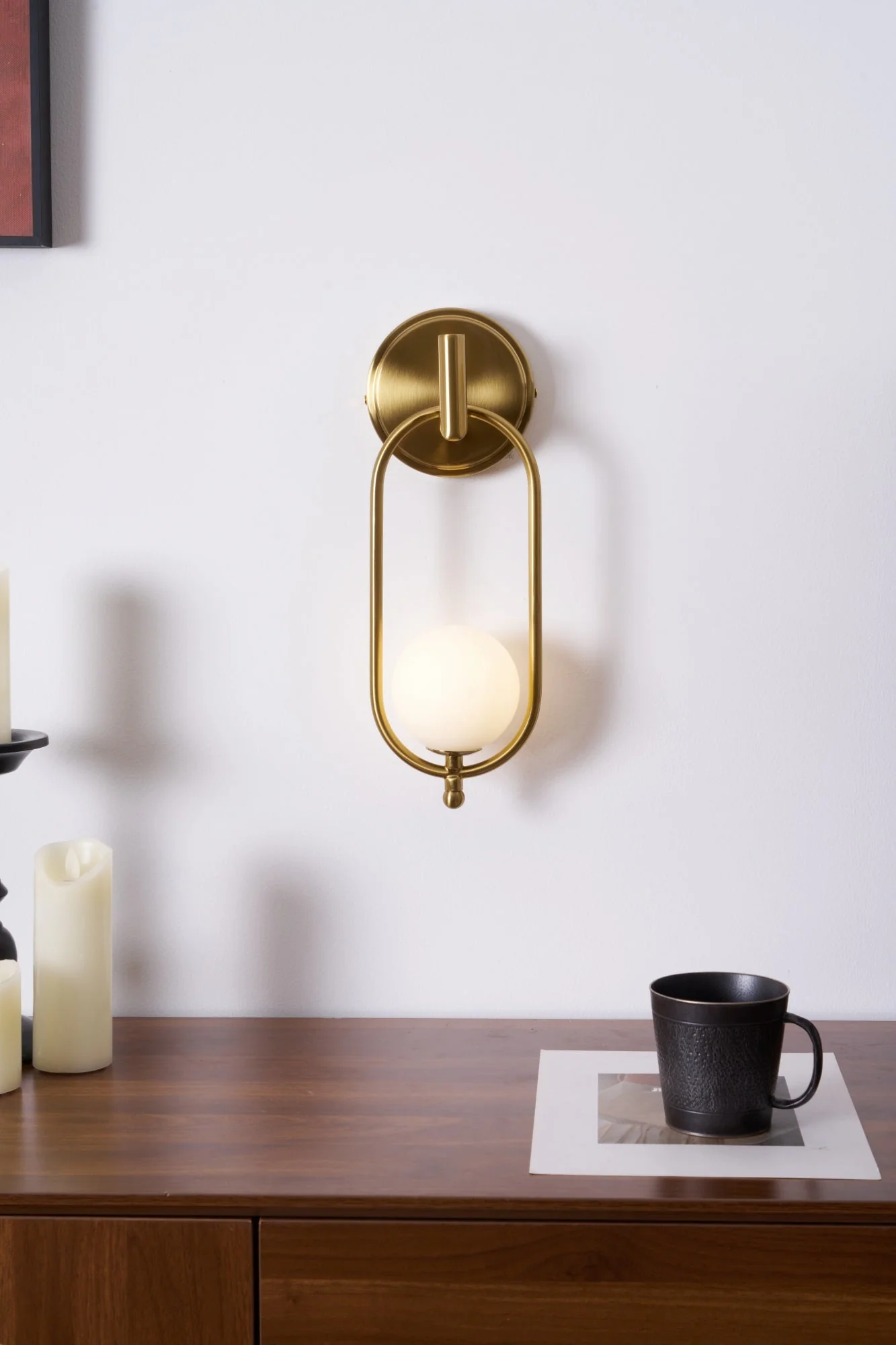 Cumirisra Modern Minimalist Brass Glass Wall Light - Image 11
