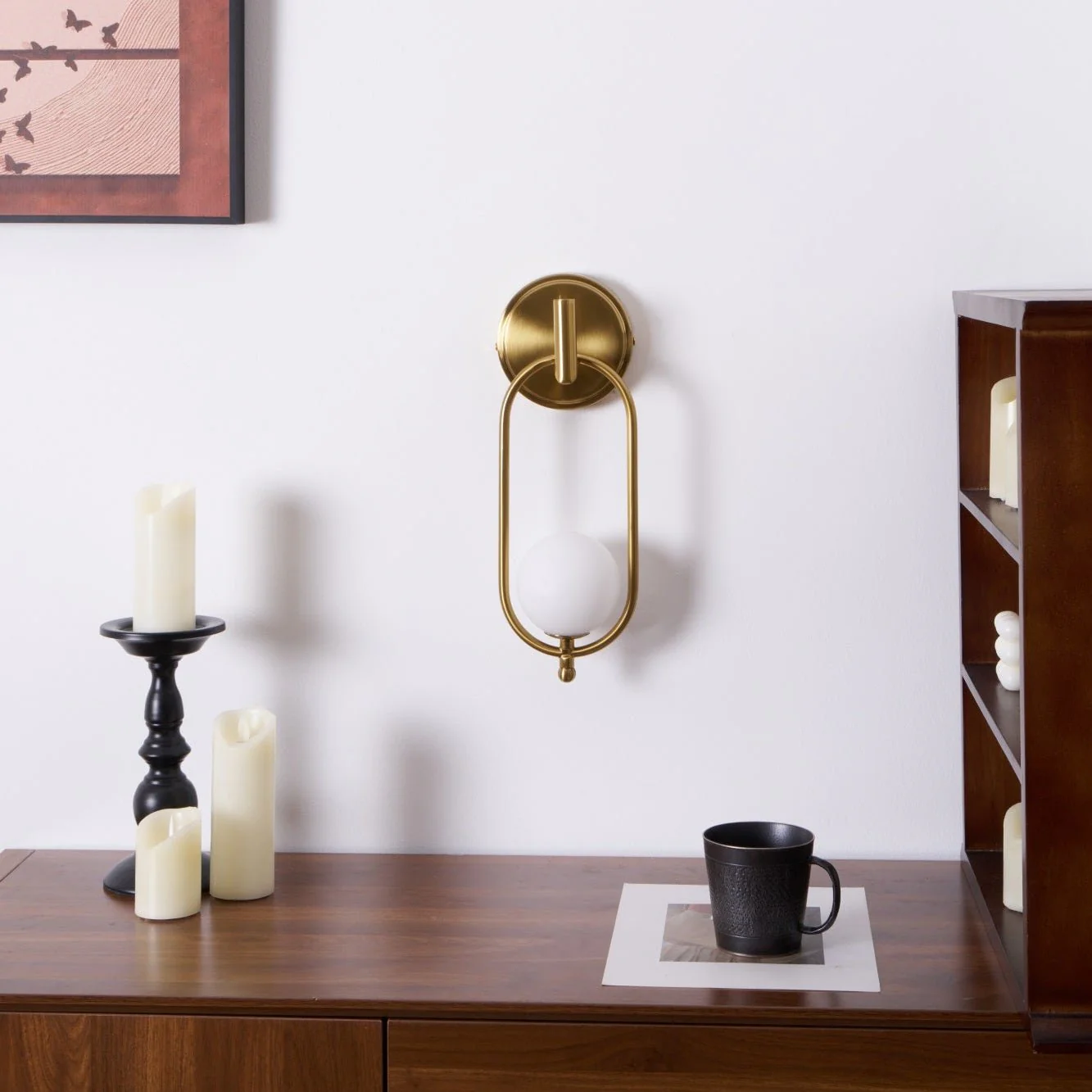 Cumirisra Modern Minimalist Brass Glass Wall Light - Image 22