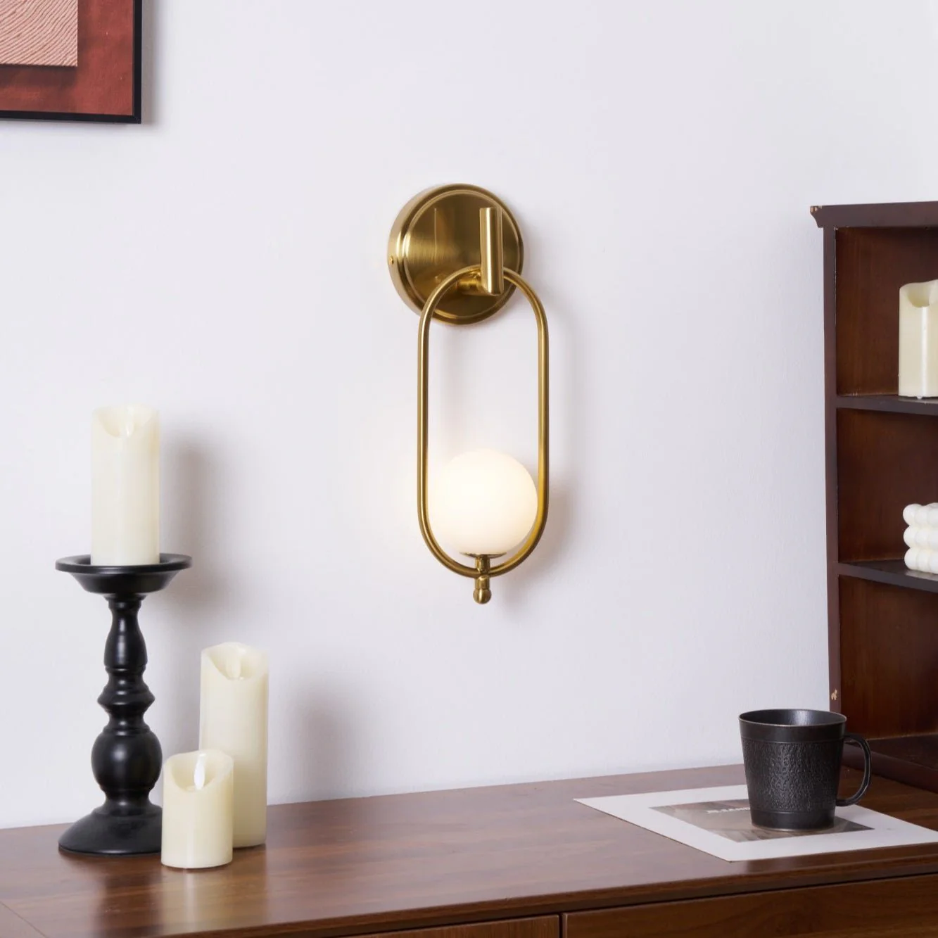 Cumirisra Modern Minimalist Brass Glass Wall Light - Image 27