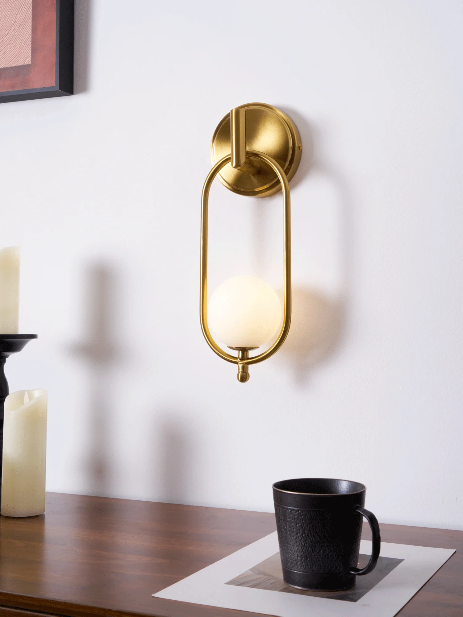 Cumirisra Modern Minimalist Brass Glass Wall Light - Image 30