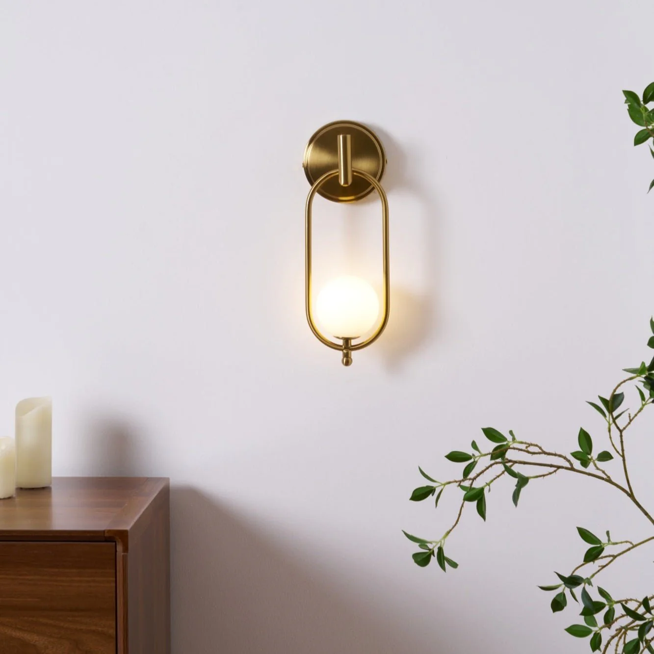 Cumirisra Modern Minimalist Brass Glass Wall Light - Image 7