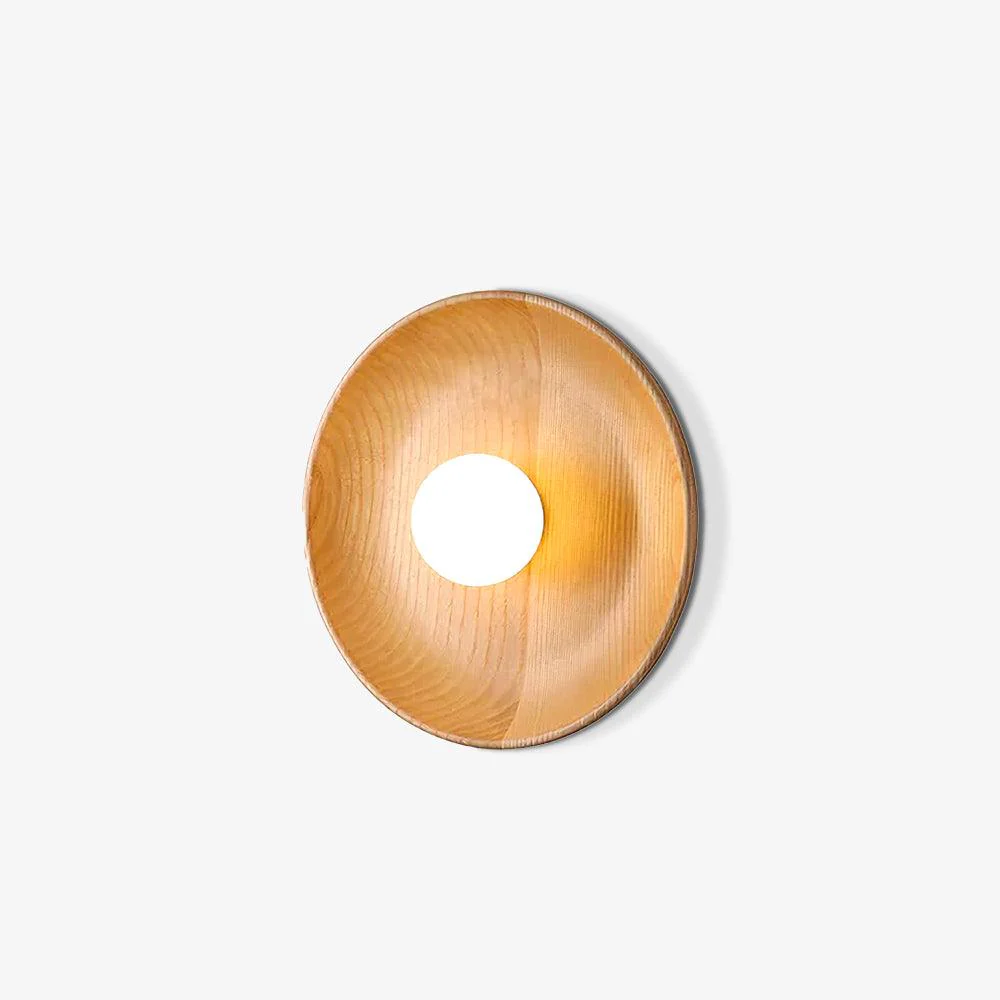 Cumirisra Modern Minimalist Glass Wood Wall Lamp - Image 15
