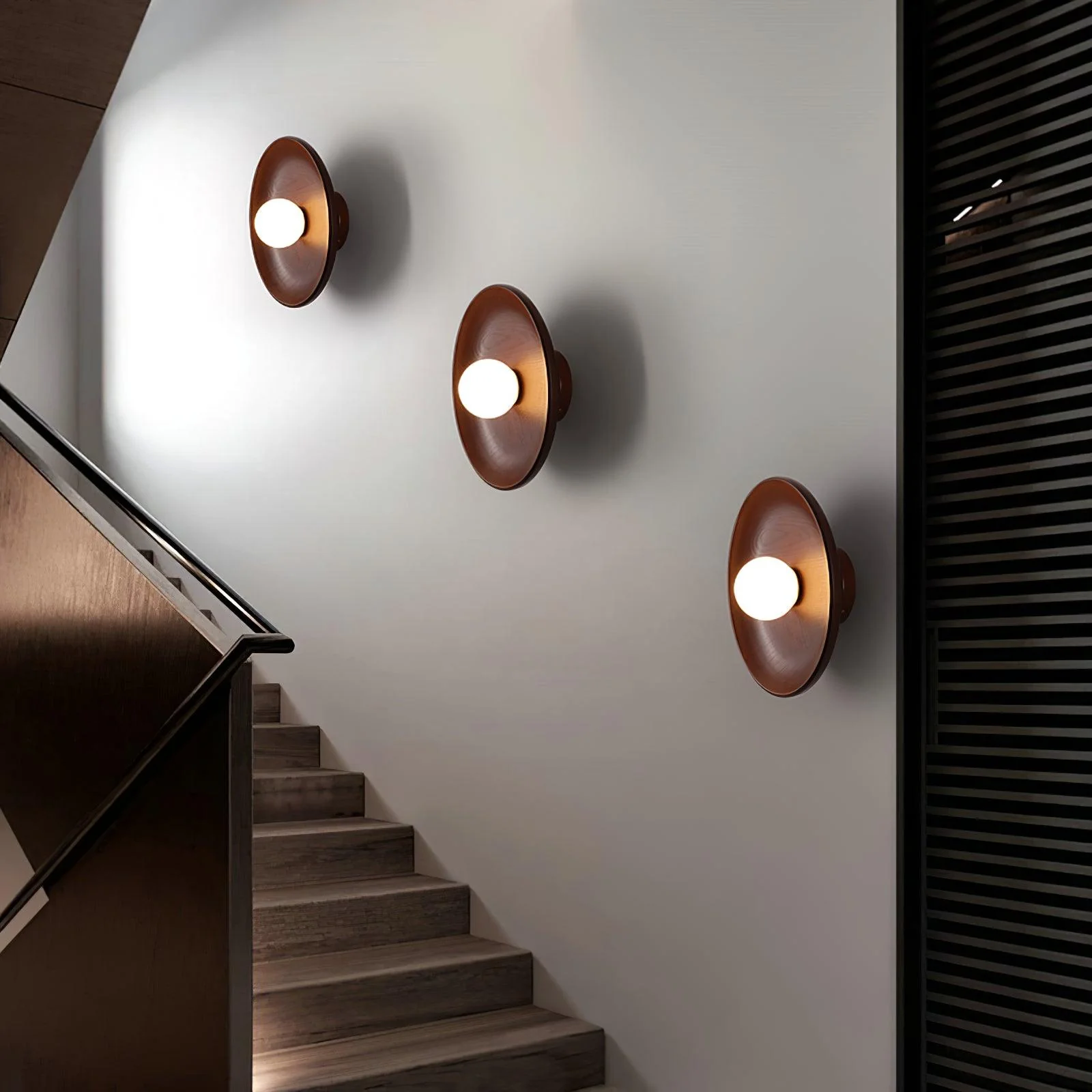 Cumirisra Modern Minimalist Glass Wood Wall Lamp - Image 6