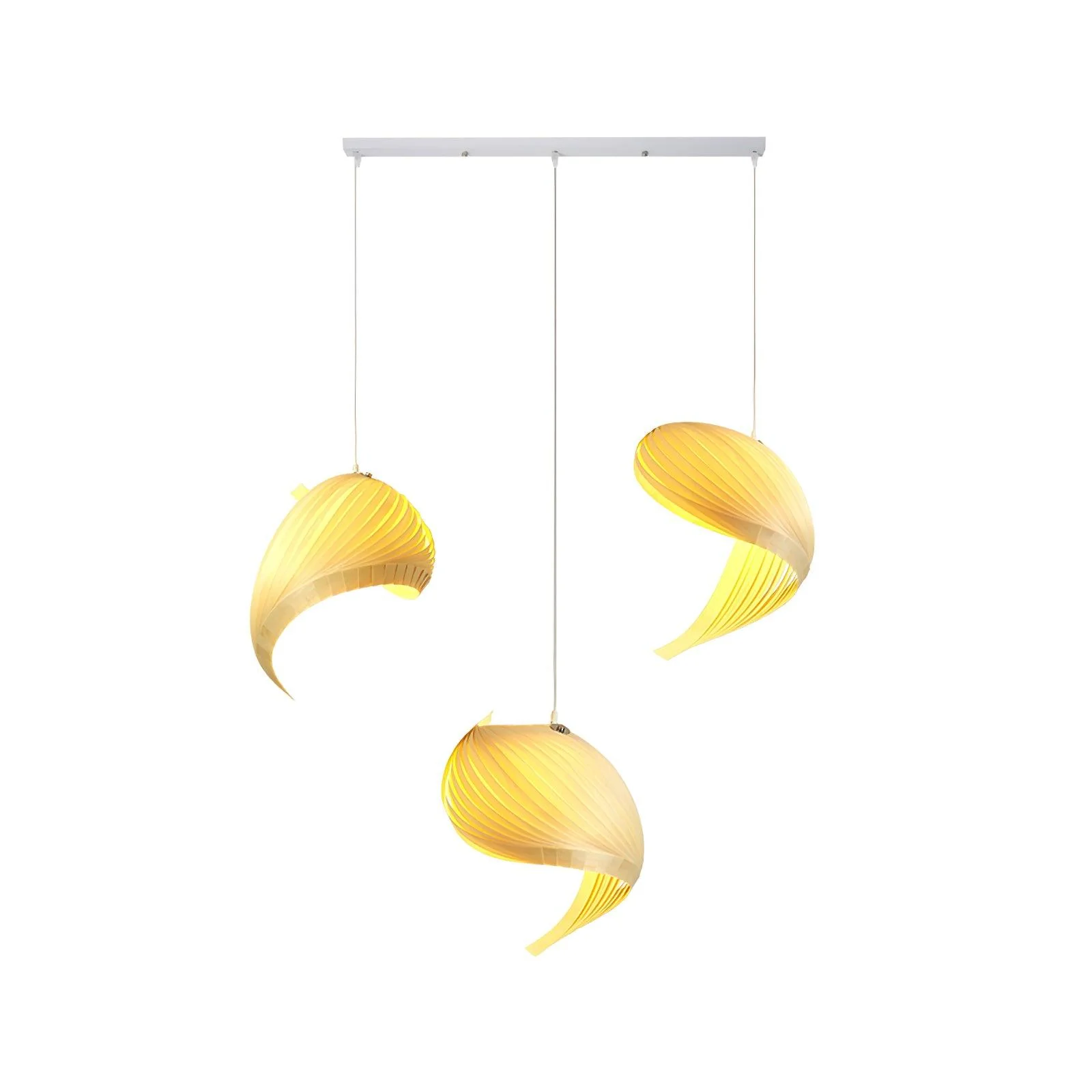 Cumiror Postmodern Luxury Shell Wood Wood Pendant Light - Image 17