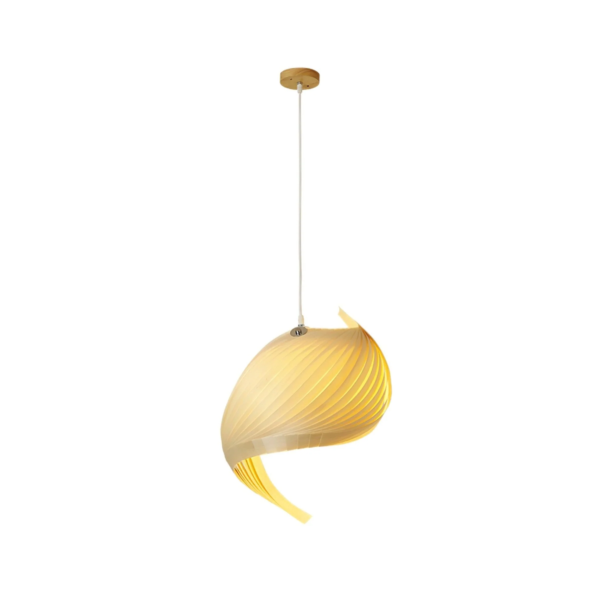 Cumiror Postmodern Luxury Shell Wood Wood Pendant Light - Image 32