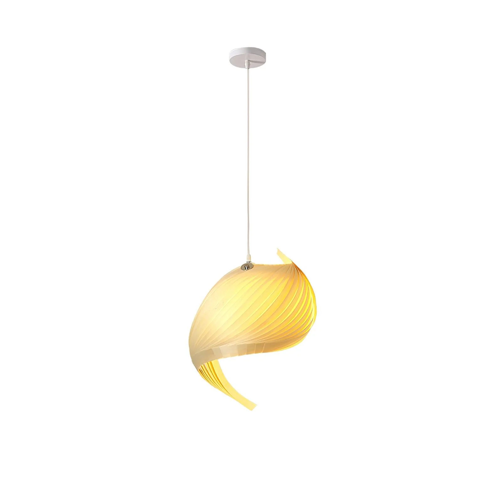 Cumiror Postmodern Luxury Shell Wood Wood Pendant Light - Image 6