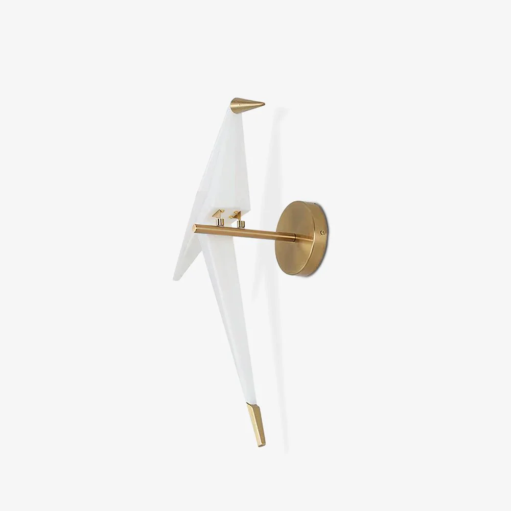 Cunorara Nordic Art Paper Crane Wall Lamp - Image 11