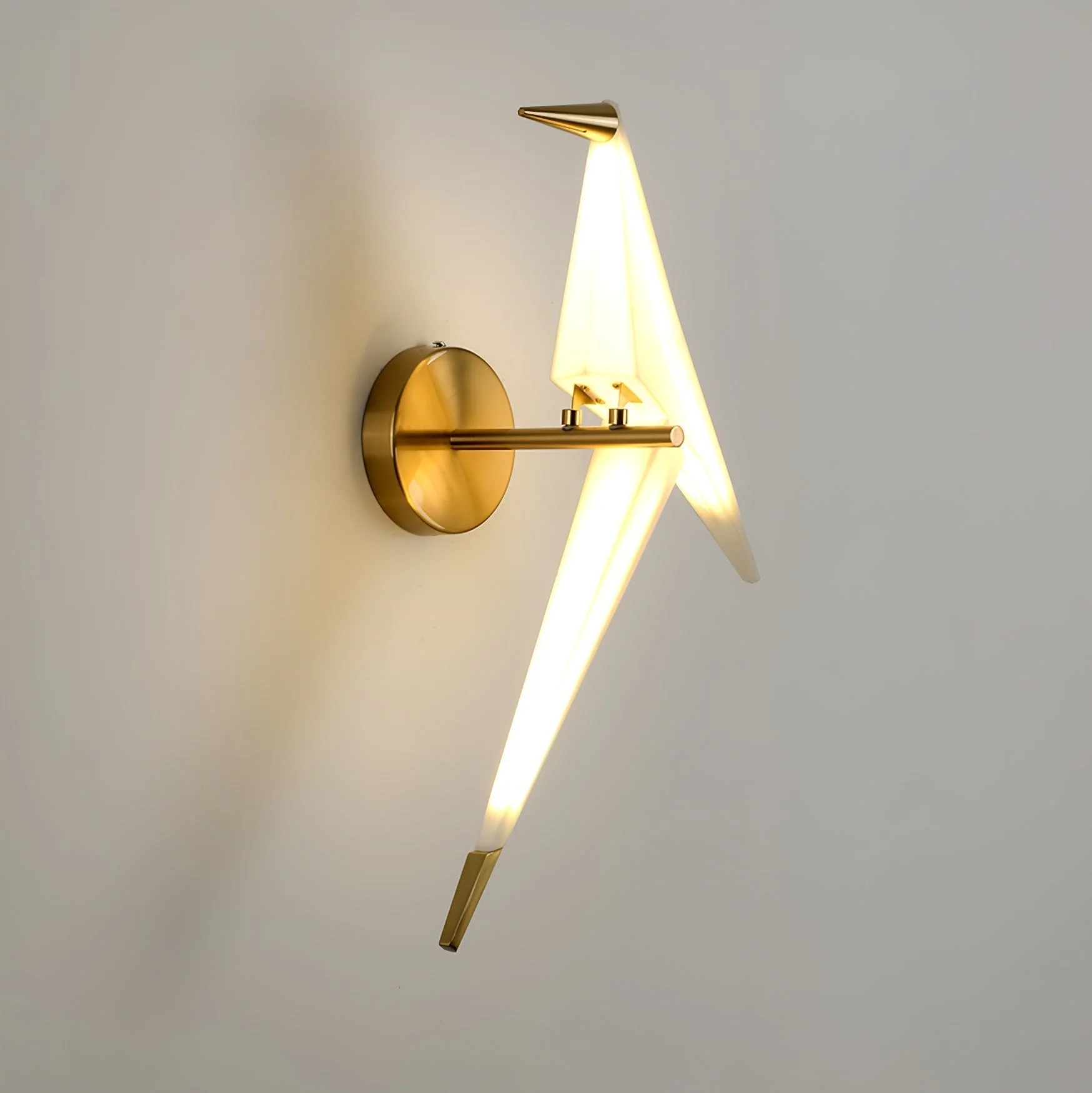Cunorara Nordic Art Paper Crane Wall Lamp - Image 13