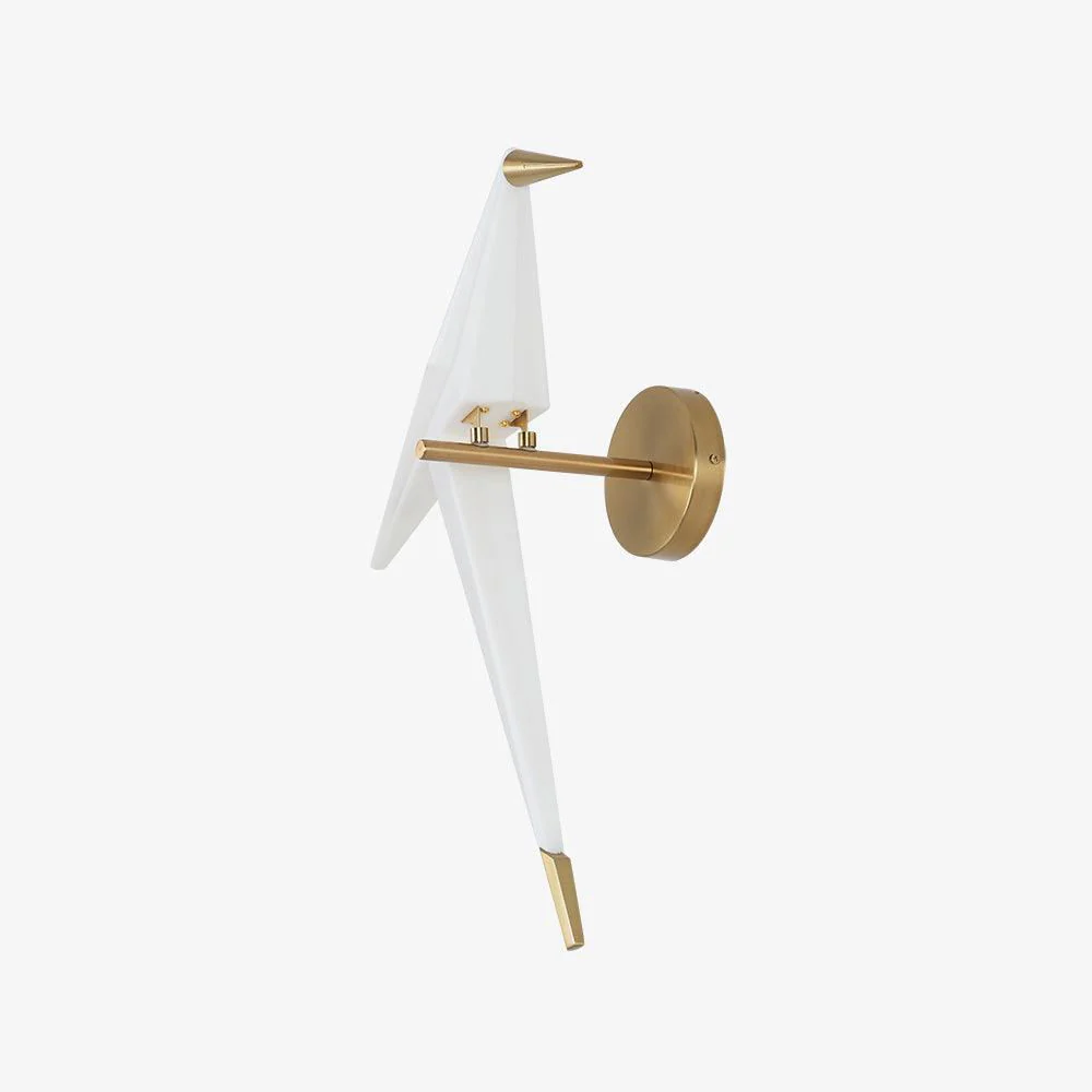 Cunorara Nordic Art Paper Crane Wall Lamp - Image 9