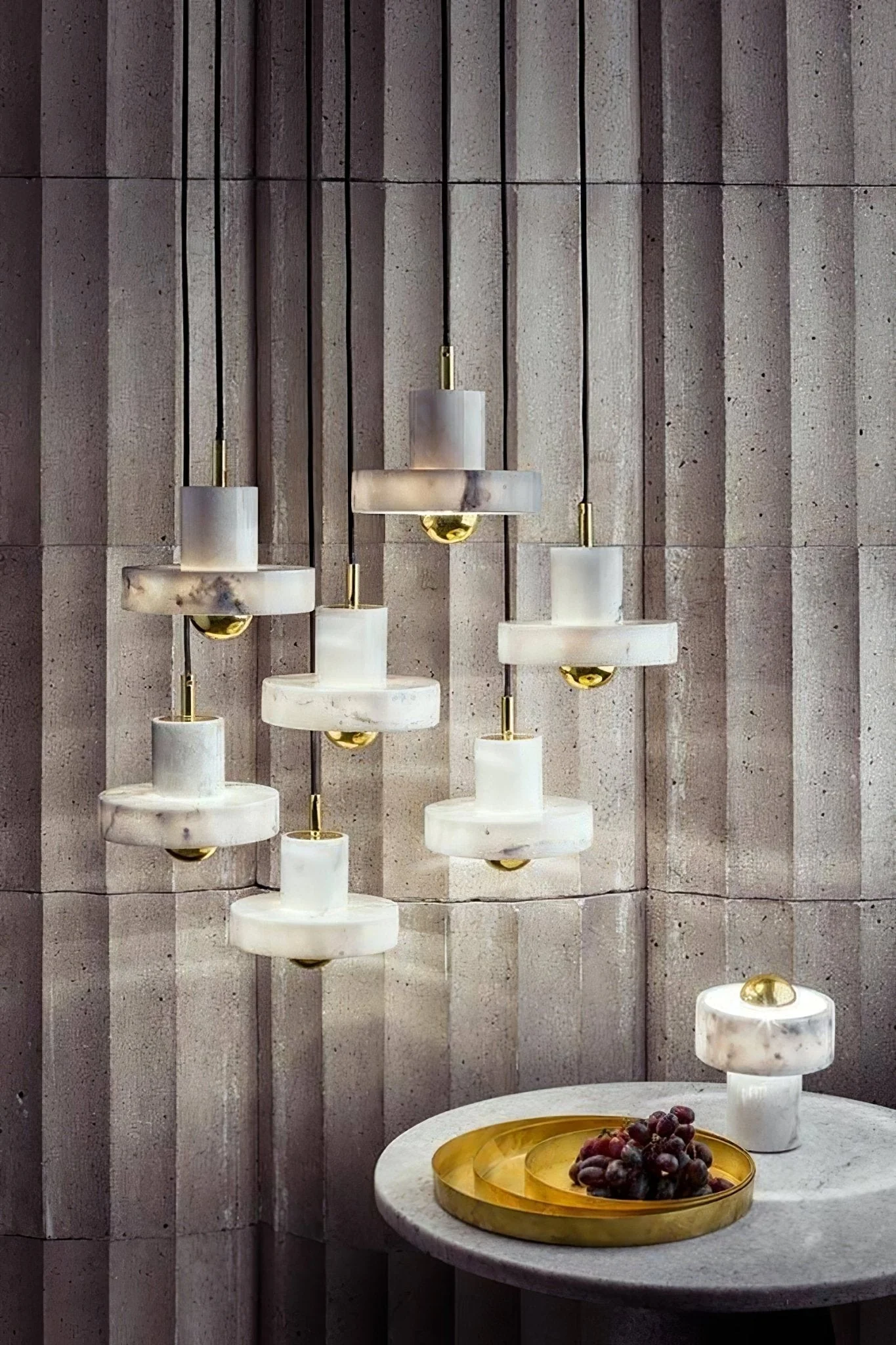 Cunorora Premium Nordic Art Aura Marble Pendant Lamp - Image 10