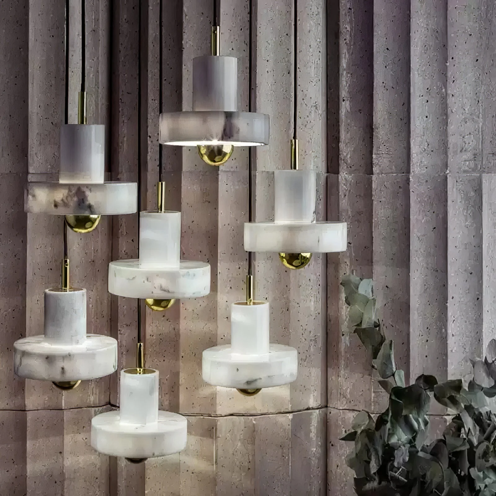 Cunorora Premium Nordic Art Aura Marble Pendant Lamp - Image 13