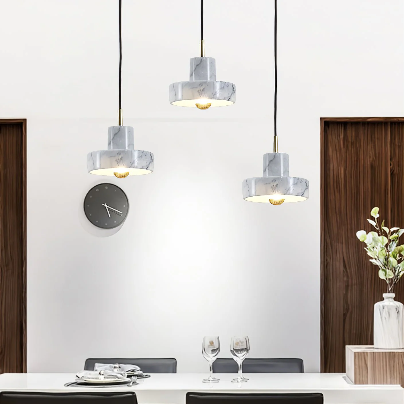 Cunorora Premium Nordic Art Aura Marble Pendant Lamp - Image 4
