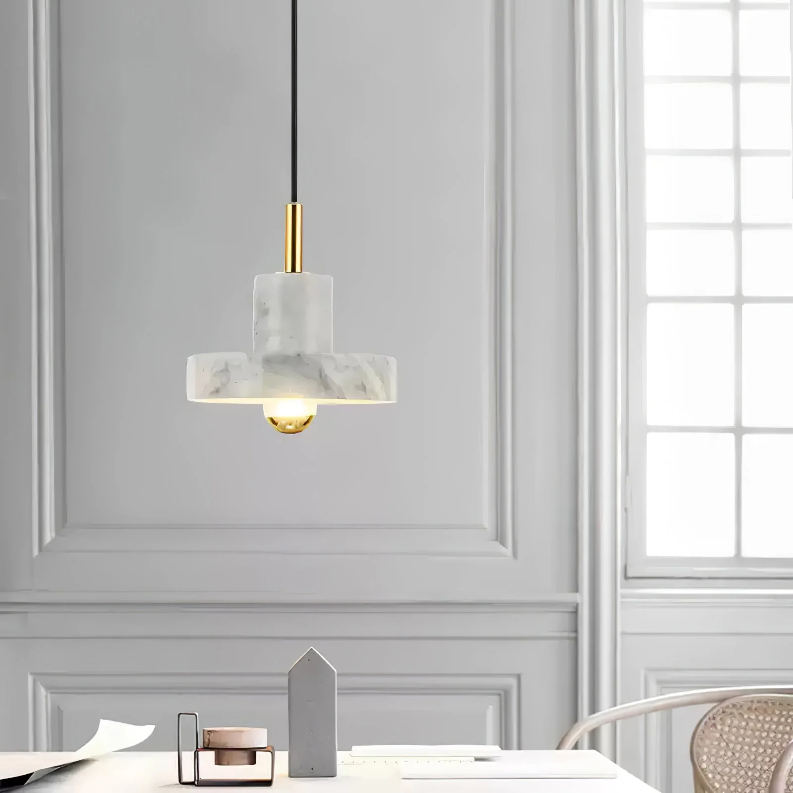 Cunorora Premium Nordic Art Aura Marble Pendant Lamp - Image 6