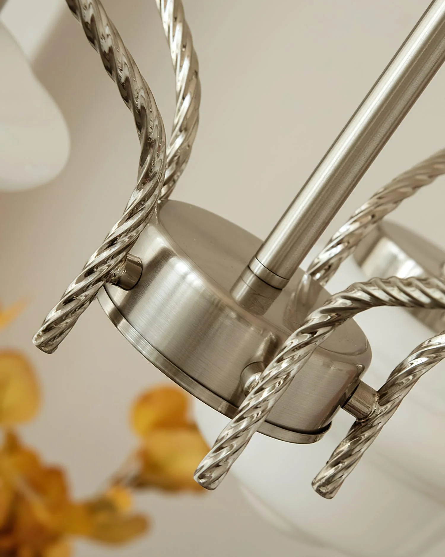 Curinel Vintage Chrome Glass Chandelier - Image 16