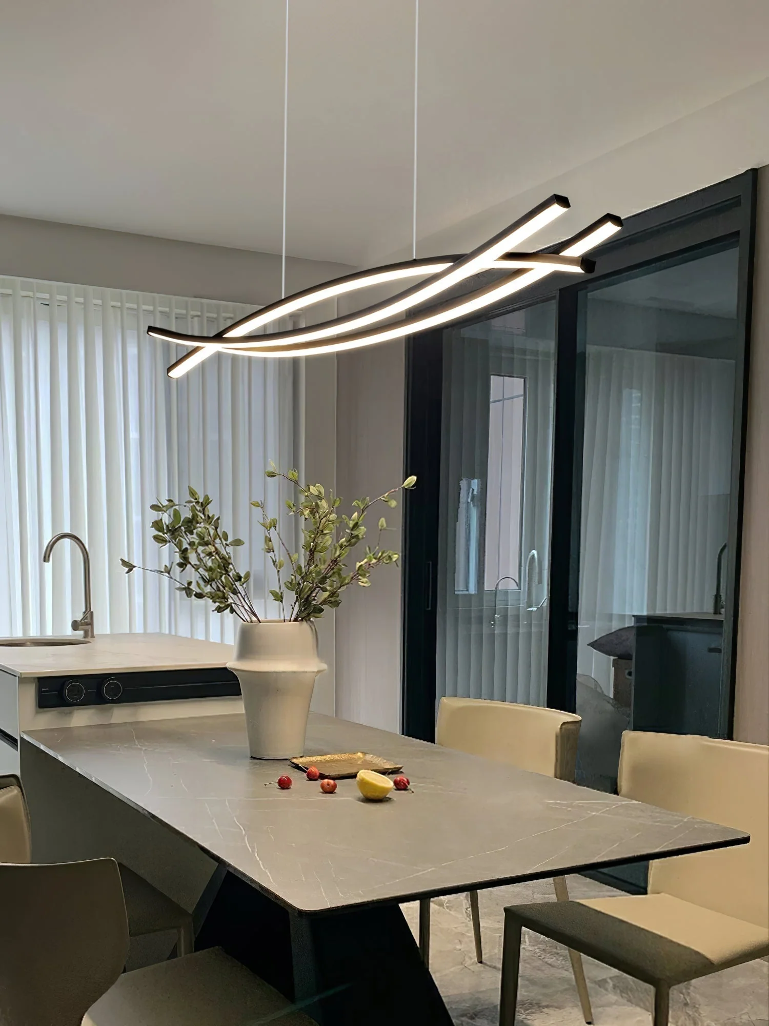 Curinis Modern Minimalist Art LED Chandelier - Image 11