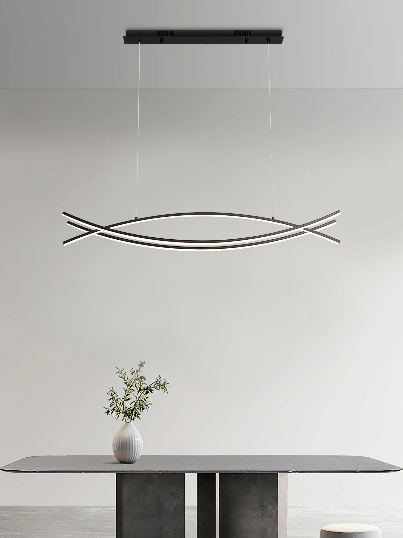 Curinis Modern Minimalist Art LED Chandelier - Image 9