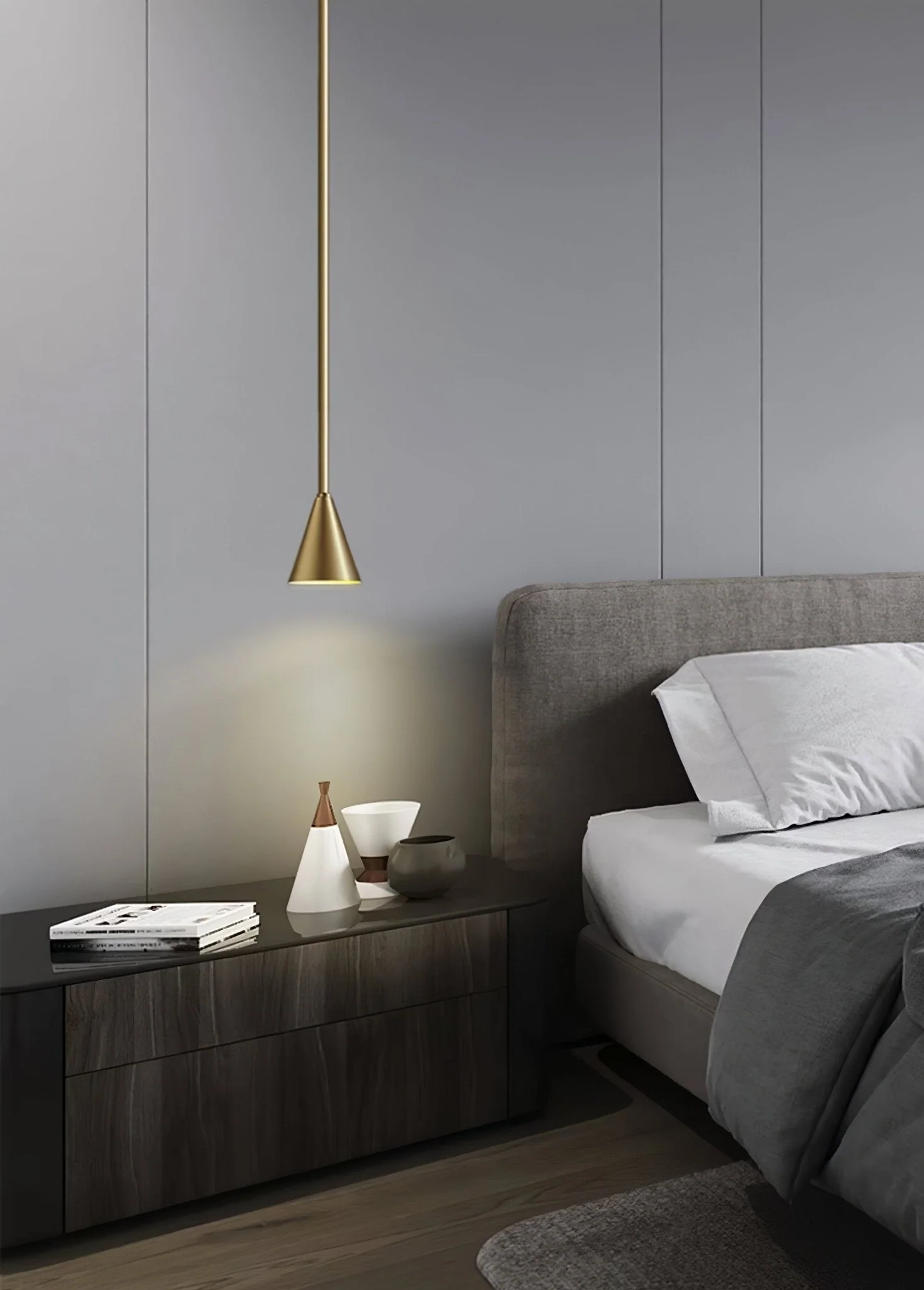 Cutheion Modern Minimalist Brass Pendant Light - Image 8