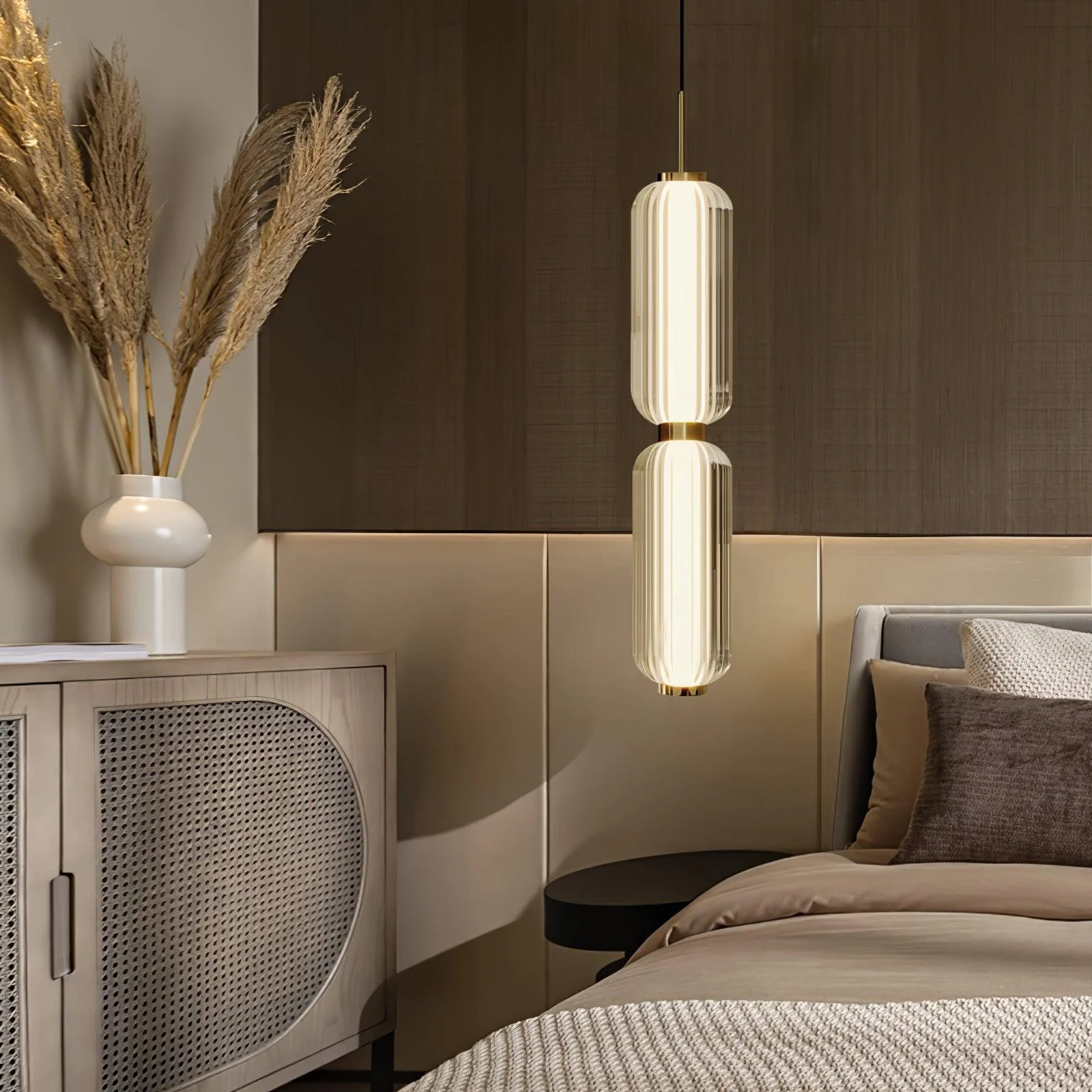 Cylindra Modern Glass Pendant Lamp - Image 9