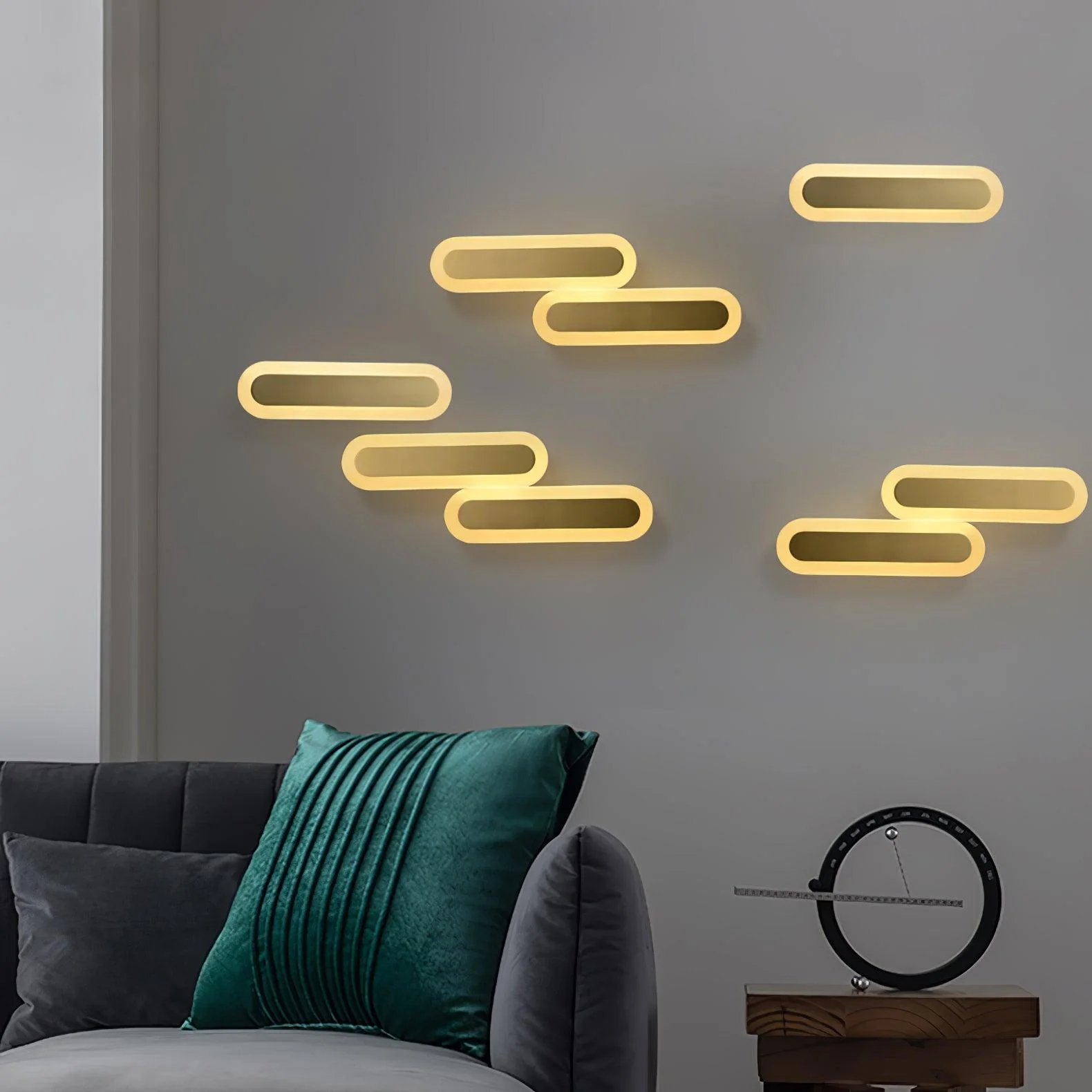 Daba Modern Minimalist Brass Wall Lamp - Image 6
