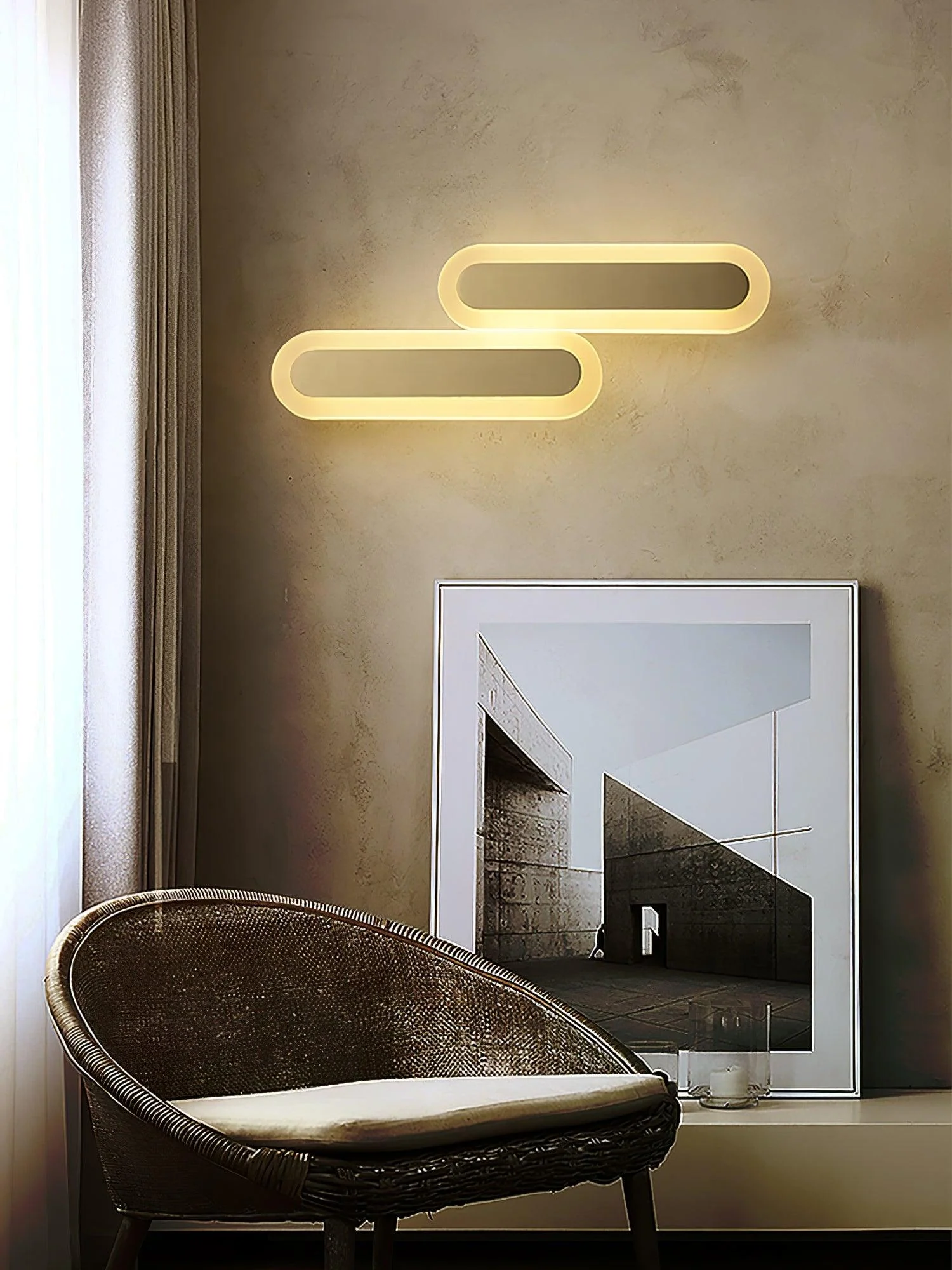 Daba Modern Minimalist Brass Wall Lamp - Image 8