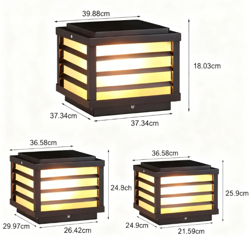 Dal Modern LED Pretty Outdoor Fence Cap Post Light - Image 10