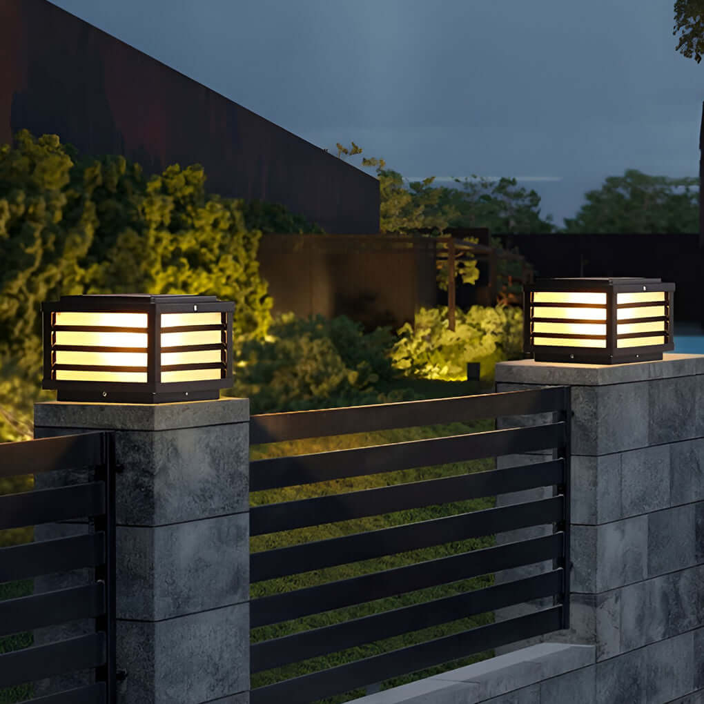 Dal Modern LED Pretty Outdoor Fence Cap Post Light - Image 3