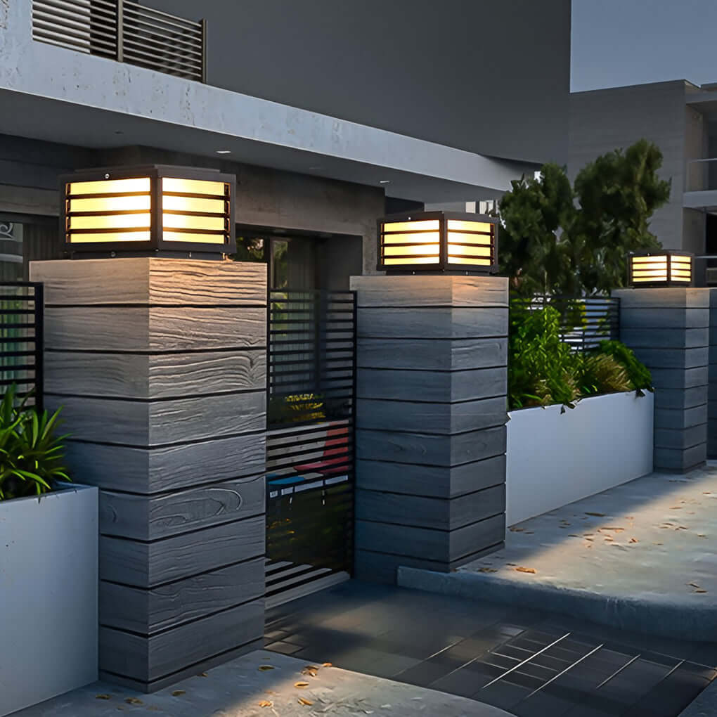Dal Modern LED Pretty Outdoor Fence Cap Post Light - Image 4